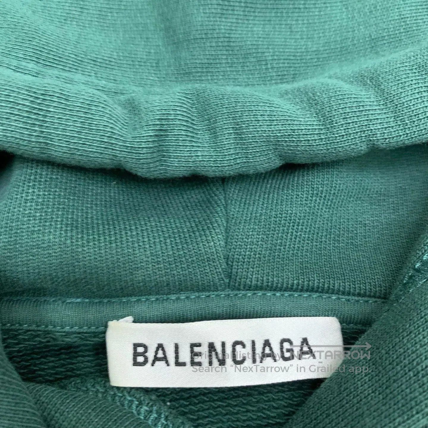Balenciaga Balenciaga Green Logo Back Hoodie M. Size US M / EU 48-50 / 2 - 6 Thumbnail