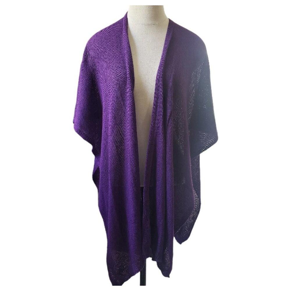 Designer CT1653 Purple Ladies Shrug OS Size ONE SIZE - 1 Thumbnail