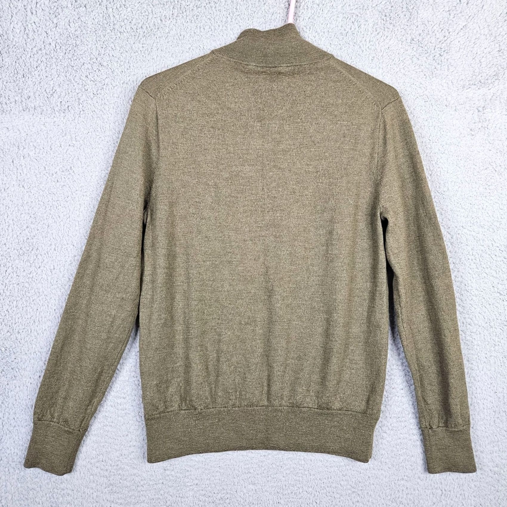J.Crew J.CREW Merino Wool Slim Men Green 1/4 Zipper Long sleeve Sweater Size L Size US L / EU 52-54 / 3 - 4 Thumbnail