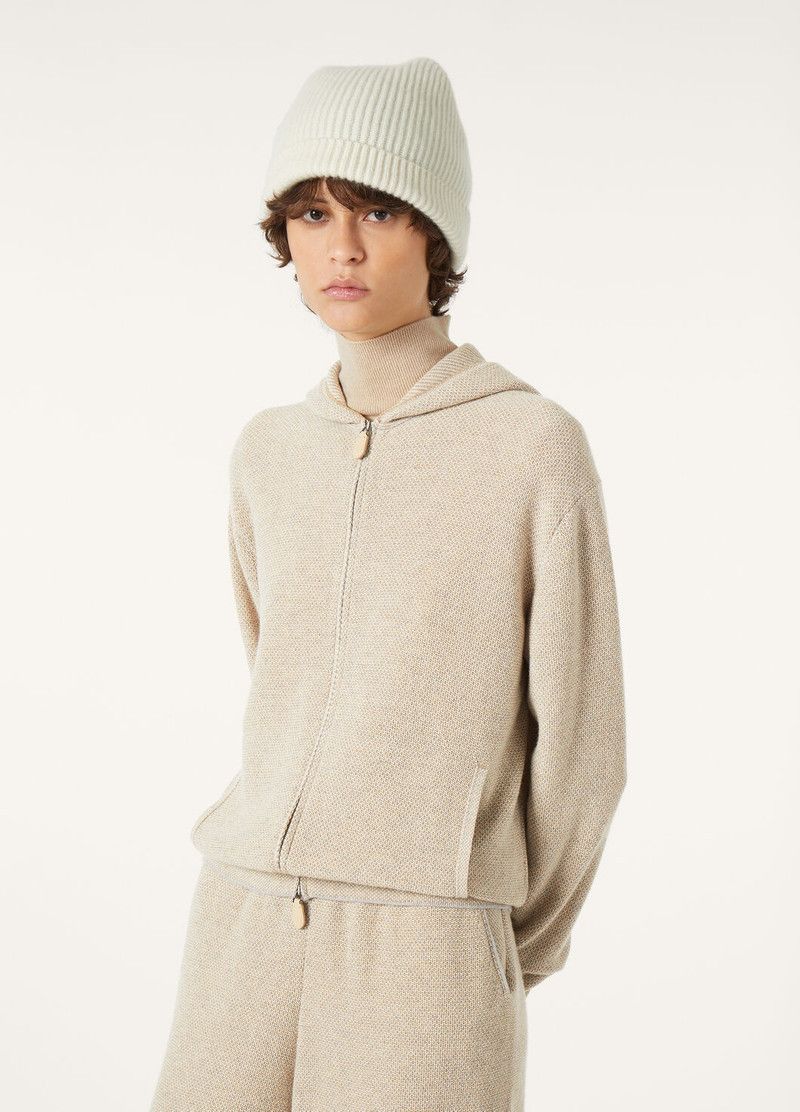 Loro Piana o1srvl11e0526 FAP2129 Varallo Hooded Bomber Jacket in Beige Size M / US 6-8 / IT 42-44 - 4 Thumbnail