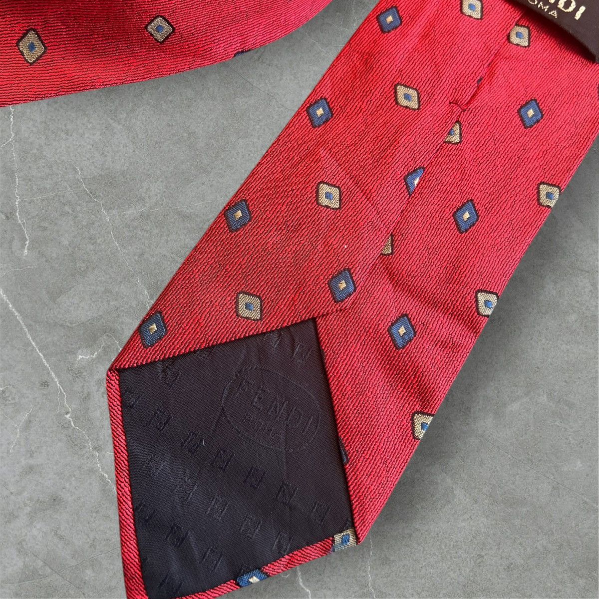 Fendi Lot of 3 LUXURY DESIGNERS Silk Neckties Size ONE SIZE - 4 Thumbnail