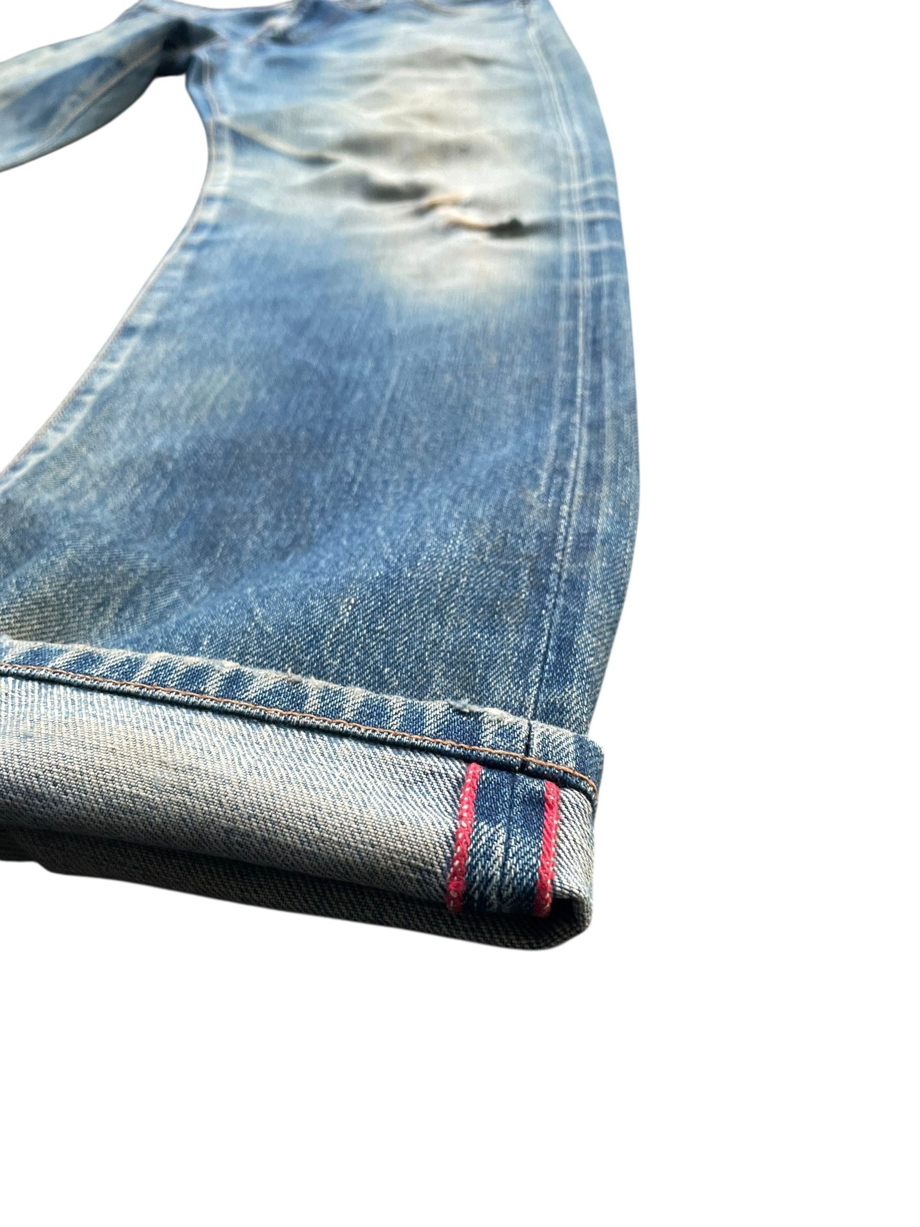 HRMTG Japan Vintage HR Market Selvedge Distresed Denim Size US 31 - 4 Thumbnail