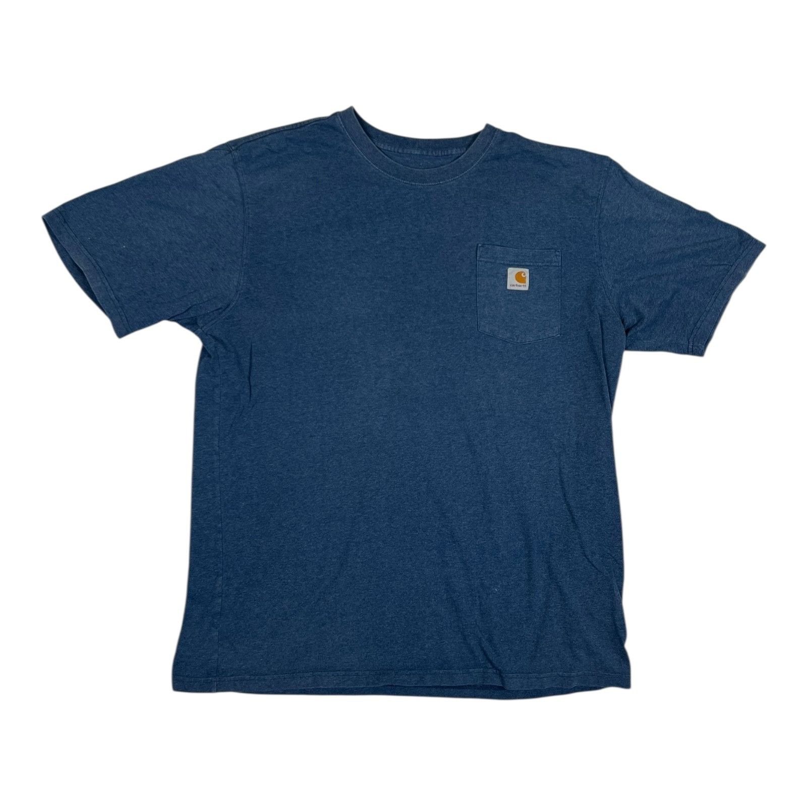 Carhartt Vintage Carhartt Heather Blue Pocket Shirt Size XL Tall Work Size US XL / EU 56 / 4 - 1 Thumbnail