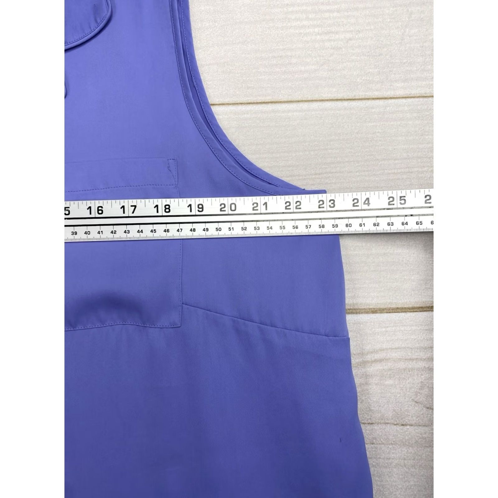 Vintage Cabernet Gown Womens 1X Blue Satin V-Neck Button Up Pocket Chemise Bohemian Classic VINTAGE? Size ONE SIZE - 6 Thumbnail
