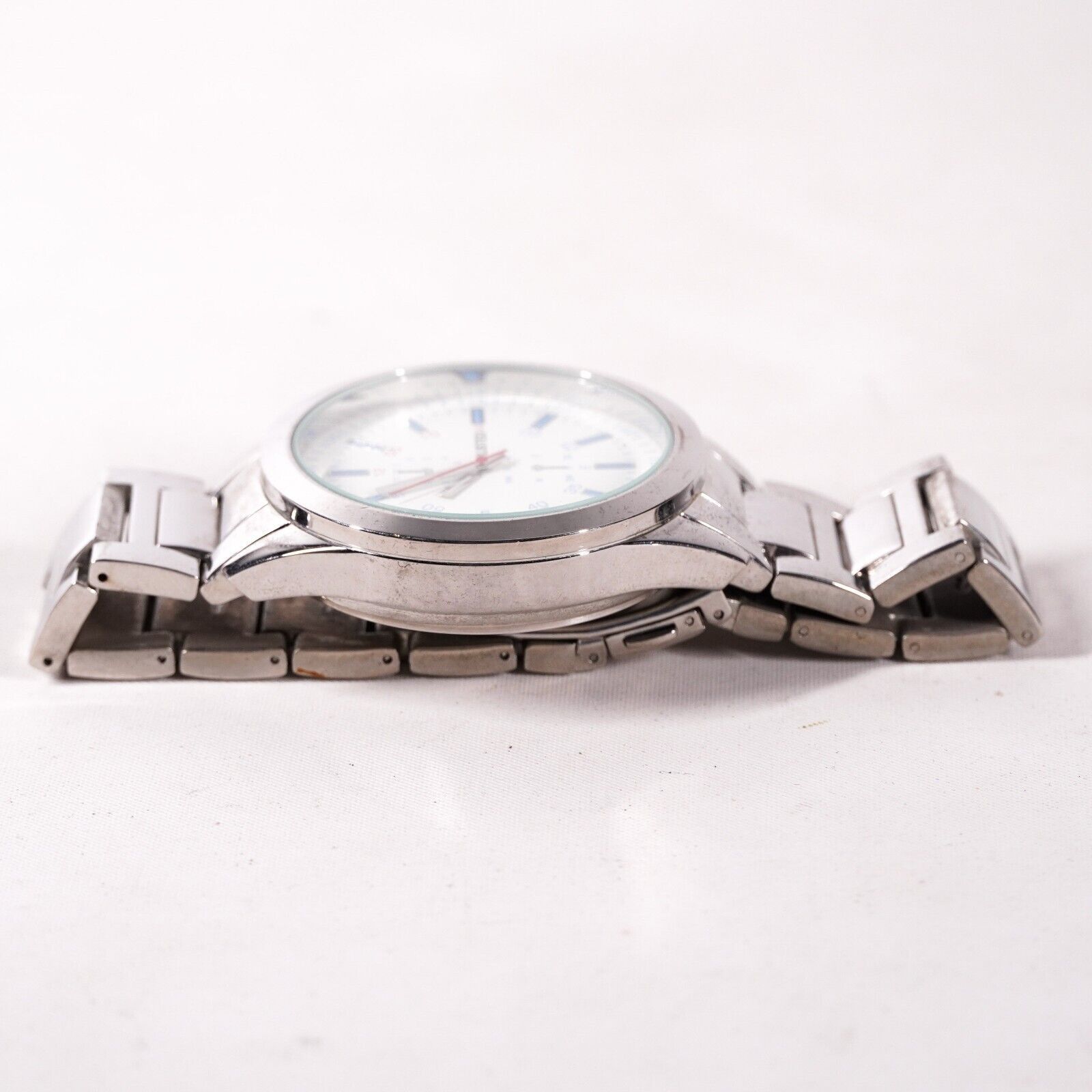 Other 4" Unlisted Stainless Steel SilverWrist Watch Japan Jewelry Size ONE SIZE - 3 Thumbnail