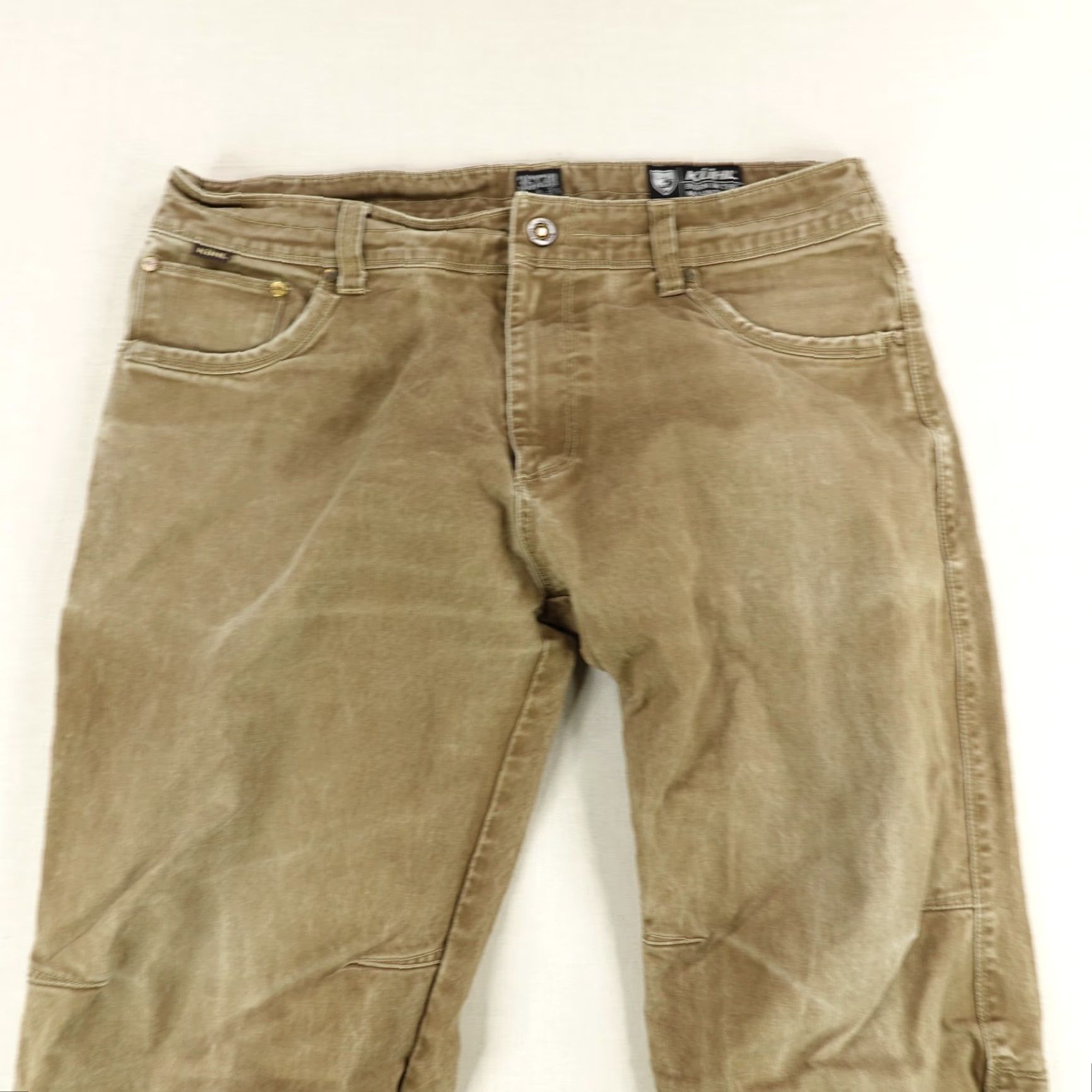 Vintage VINTAGE Kuhl Rydr Pants Mens Size 36x30 Carpenter Utility Workwear Brown Canvas Stretch Size US 31 - 2 Thumbnail