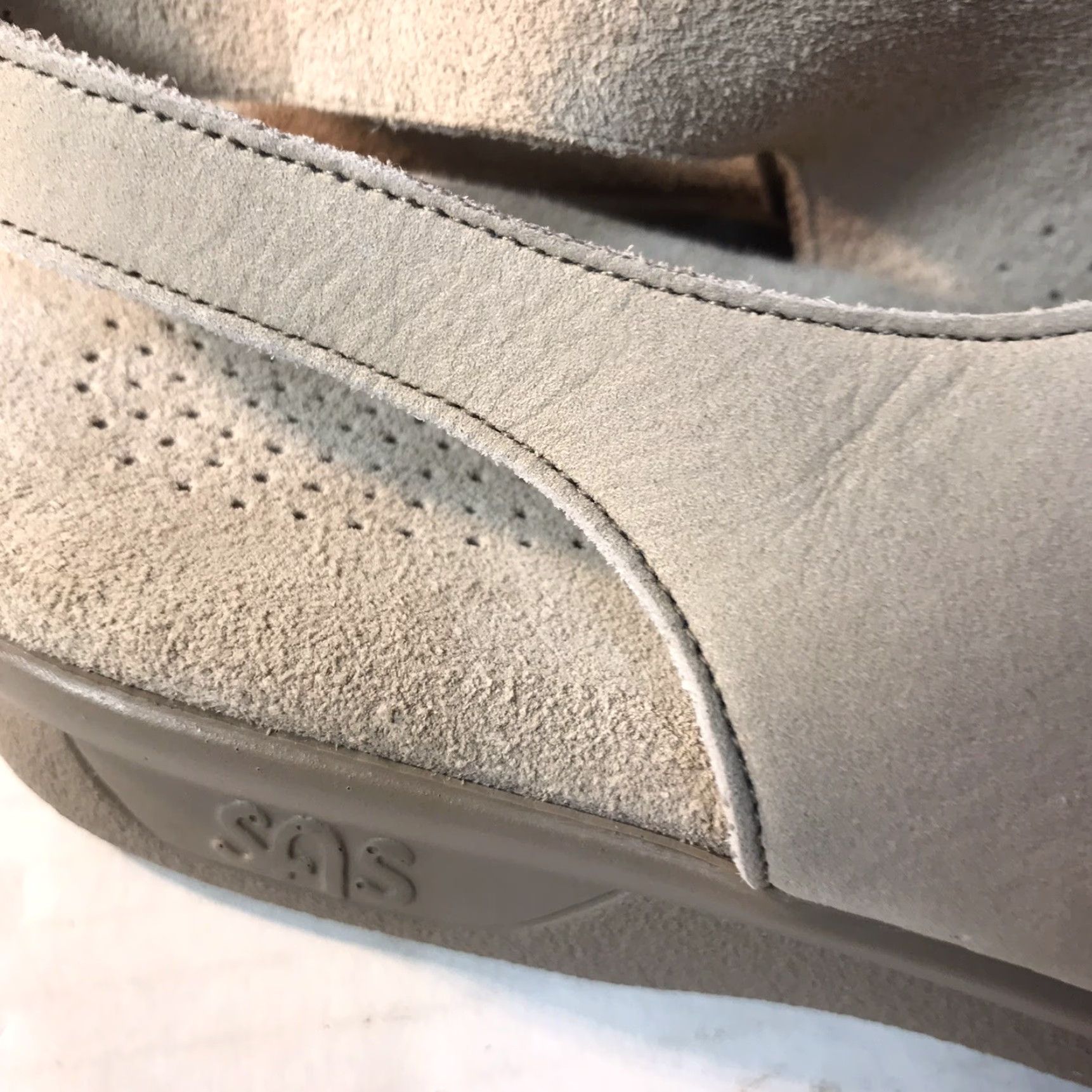SAS VINTAGE SAS Tripad Leather Sandals Women's Size 9M Casual Comfort Wedge Slip-On US Made Size US 9 / IT 39 - 7 Thumbnail