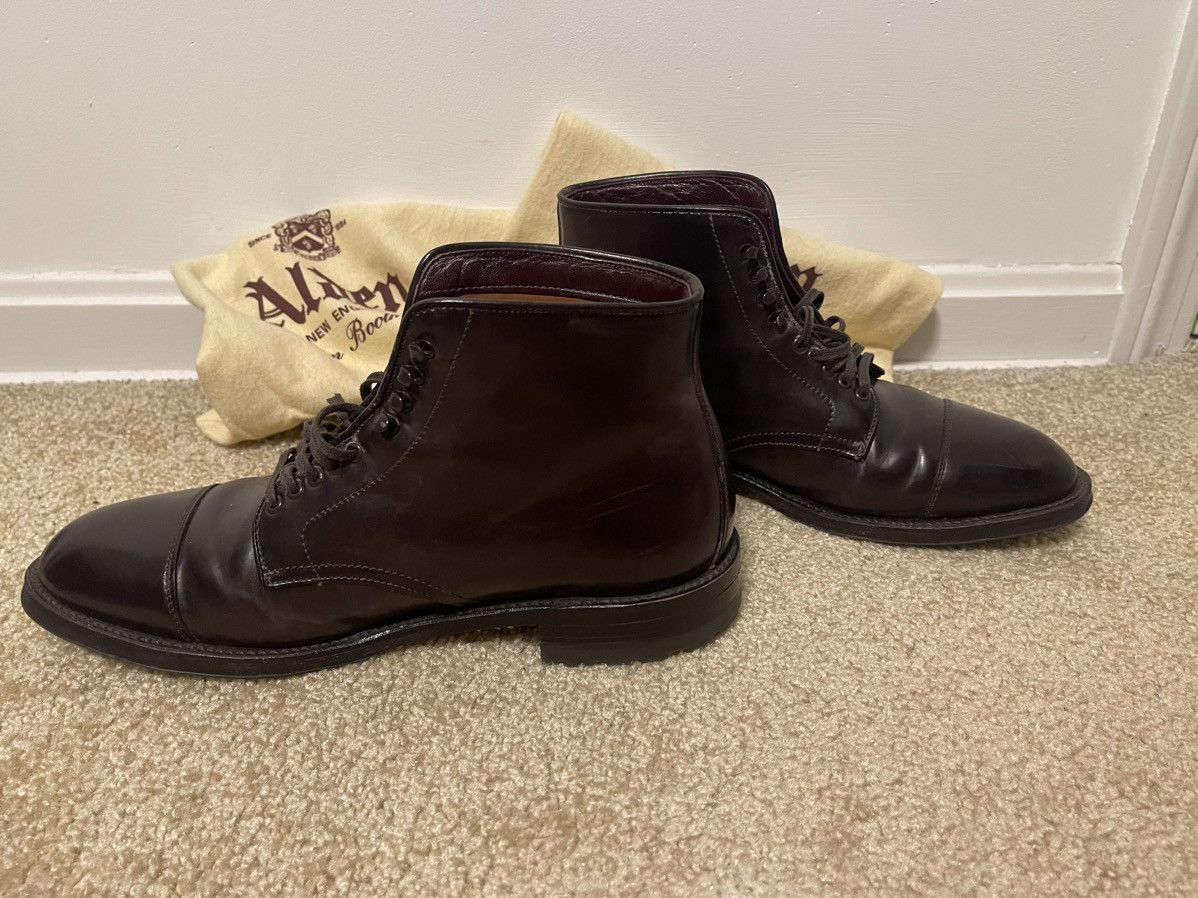 Alden Alden Cap toe, Commando Sole, Color 8 Shell Cordovan, 10D Size US 10 / EU 43 - 3 Thumbnail