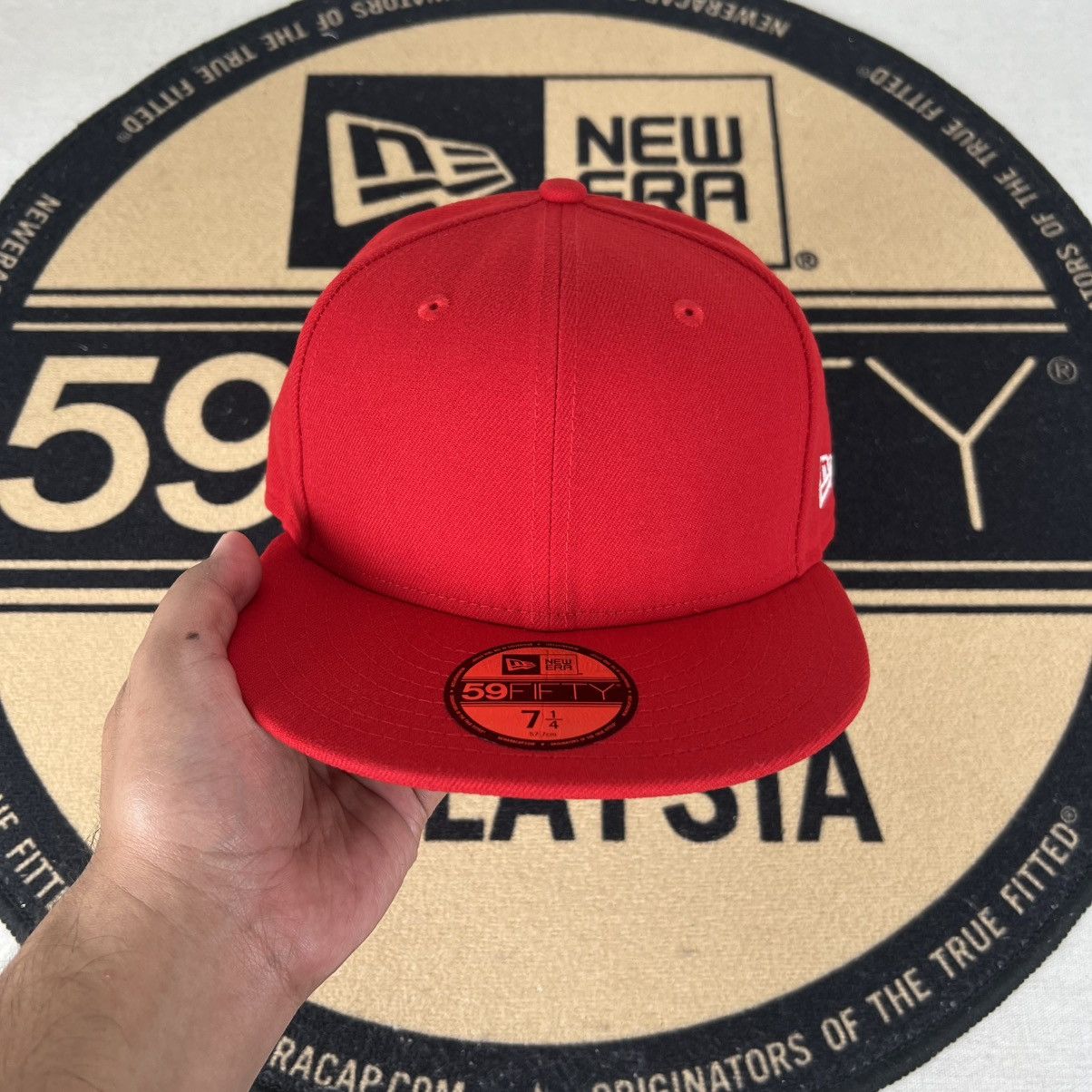 New Era 59Fifty Fitted Cap Plain Red Size ONE SIZE - 2 Thumbnail