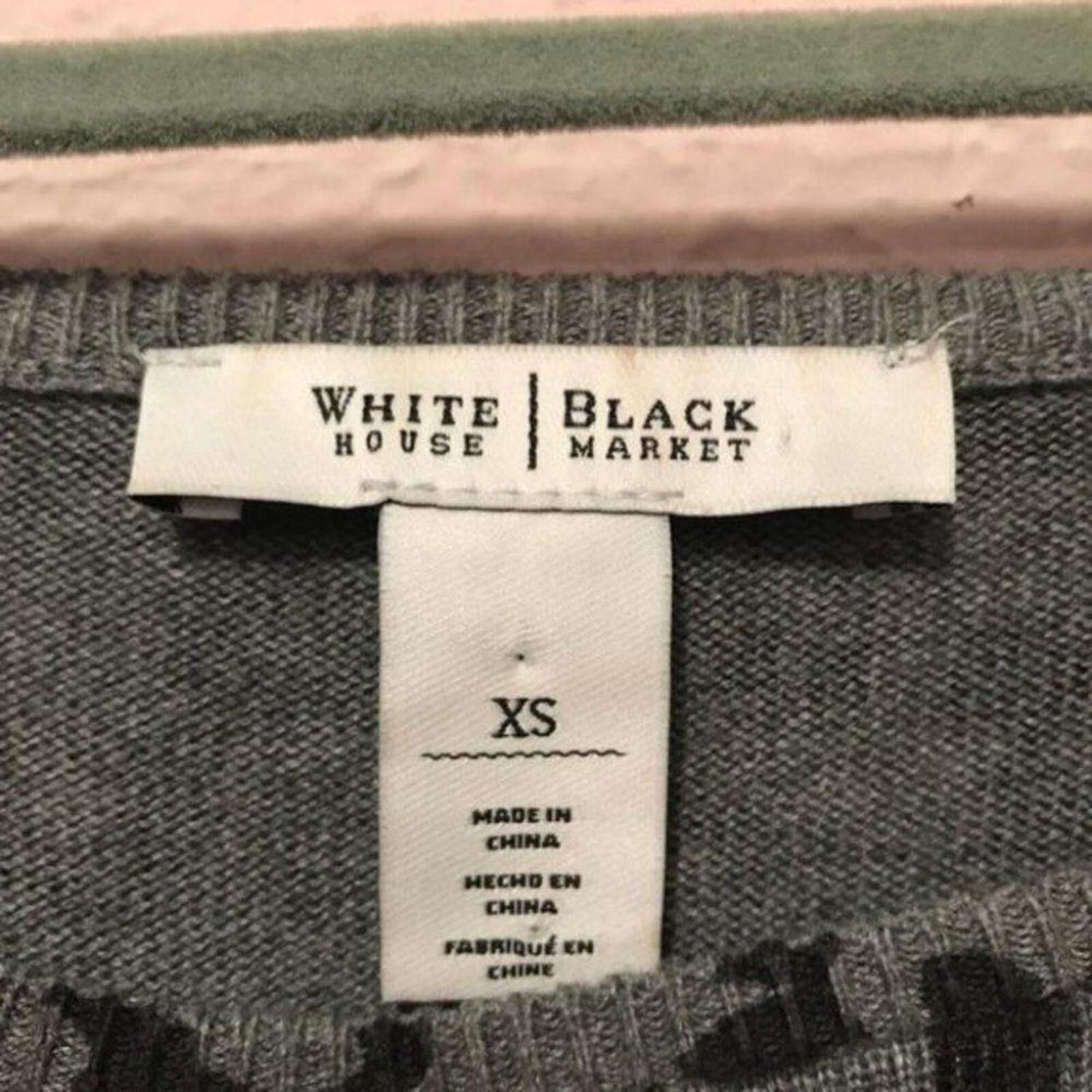 Other White House Black Market Gray and Black Leopard Print Sweate Size S / US 4 / IT 40 - 7 Thumbnail