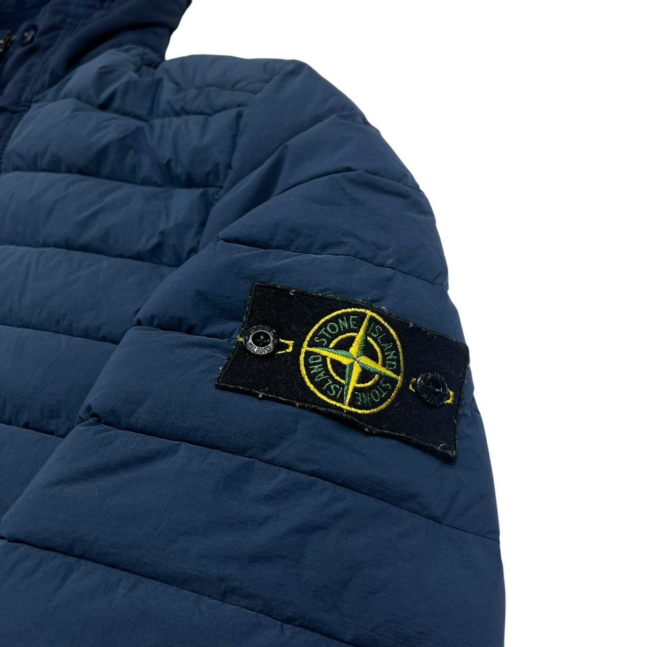 Stone Island Stone Island Blue Stretch Nylon-TC Puffer Jacket - Large Size US L / EU 52-54 / 3 - 5 Thumbnail