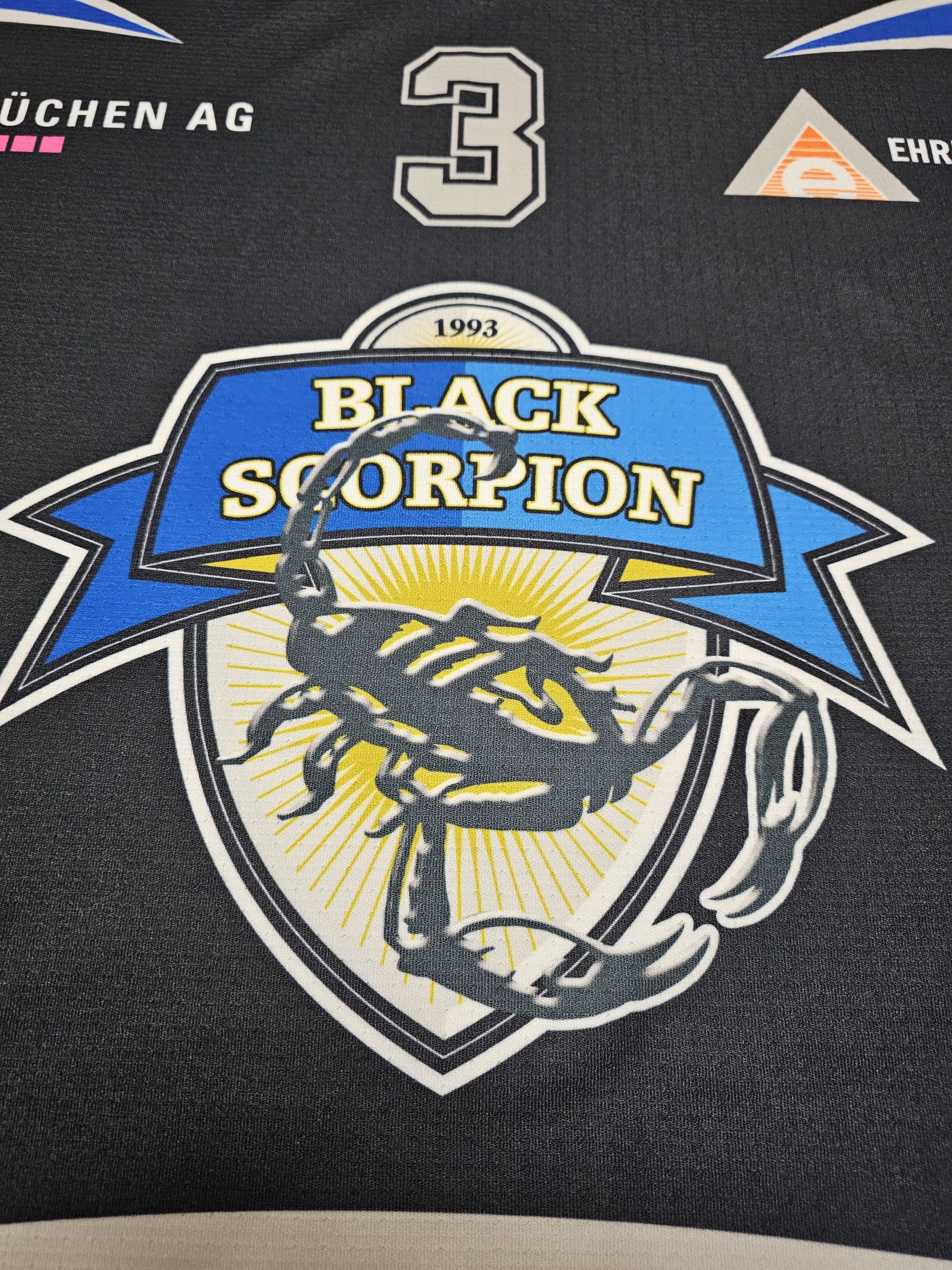 NHL × Vintage BLACK SCORPION EVZ HOCKEY JERSEY EV ZUG JERSEY Size US XXL / EU 58 / 5 - 4 Thumbnail