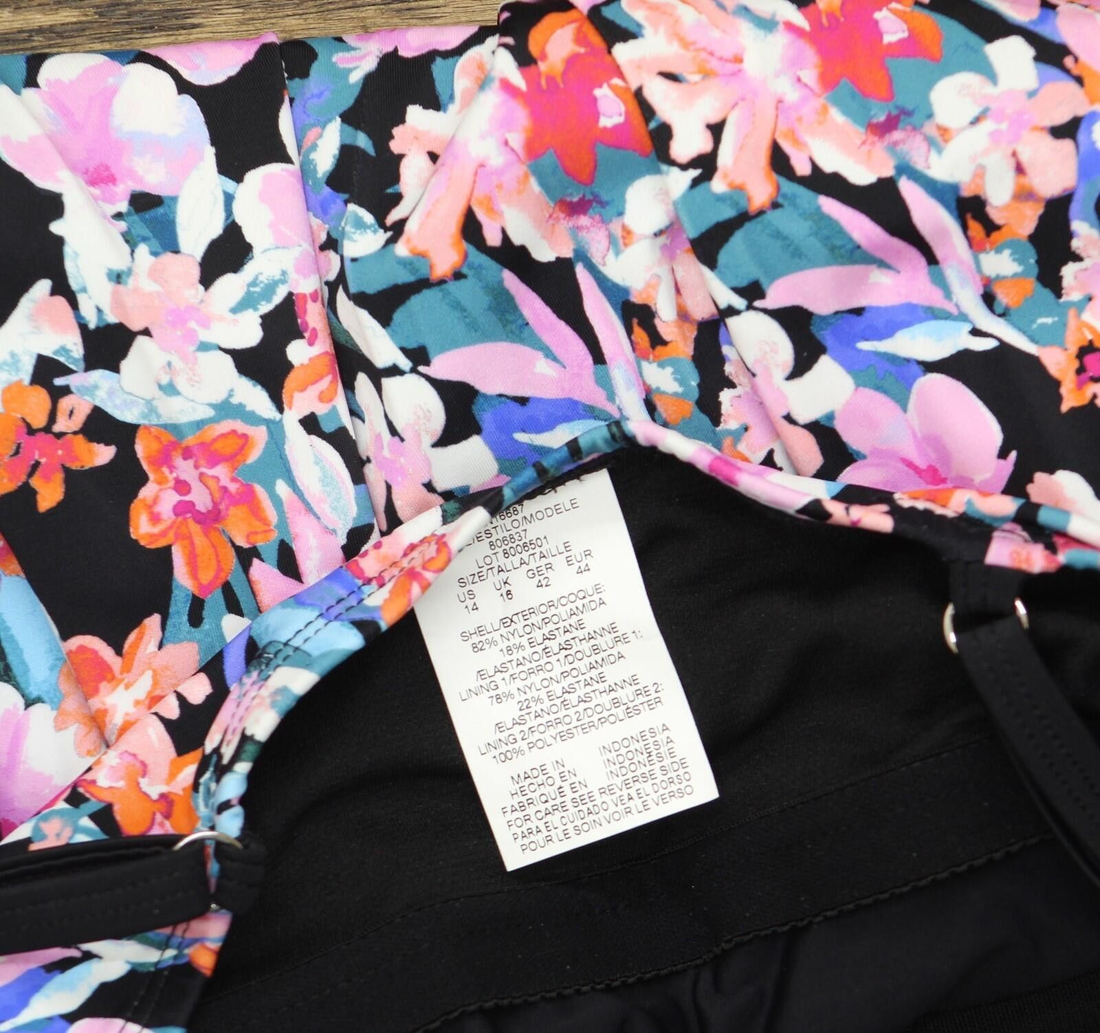 Other Nwt Swim Solutions Swimdress One Piece 806837 Pink Multi 14 Size ONE SIZE - 5 Thumbnail