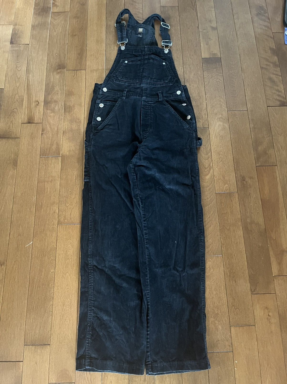 Vintage Vintage black corduroy overalls Size 30" / US 8 / IT 44 - 3 Thumbnail