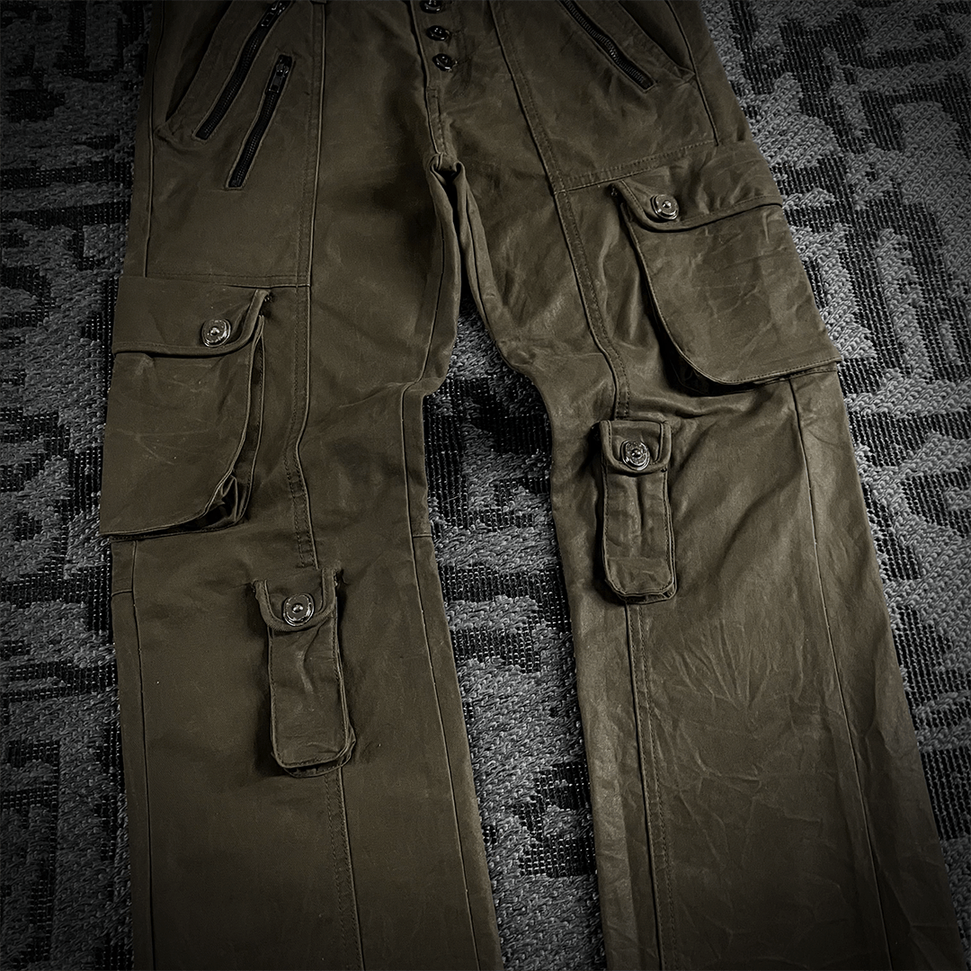 Tornado Mart Tornado Mart Tactical Waxed Multiple Pocket Pants Size US 32 / EU 48 - 3 Thumbnail