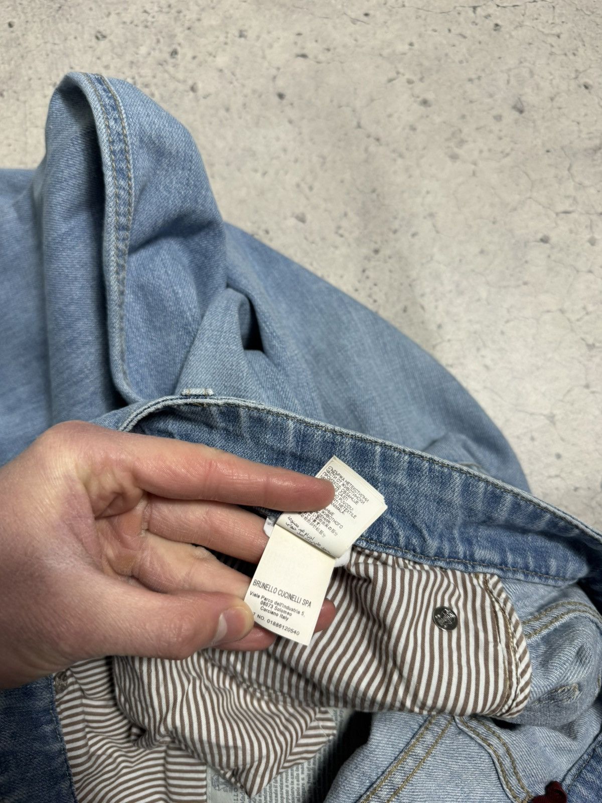 Brunello Cucinelli Brunello Cucinelli Luxury Denim Jeans Light Blue Size 48 Size US 32 / EU 48 - 12 Thumbnail