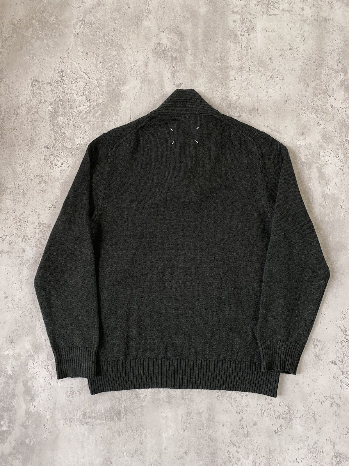 Maison Margiela Maison Martin Margiela Shawl Neck sweater Dark Green Size US M / EU 48-50 / 2 - 5 Thumbnail