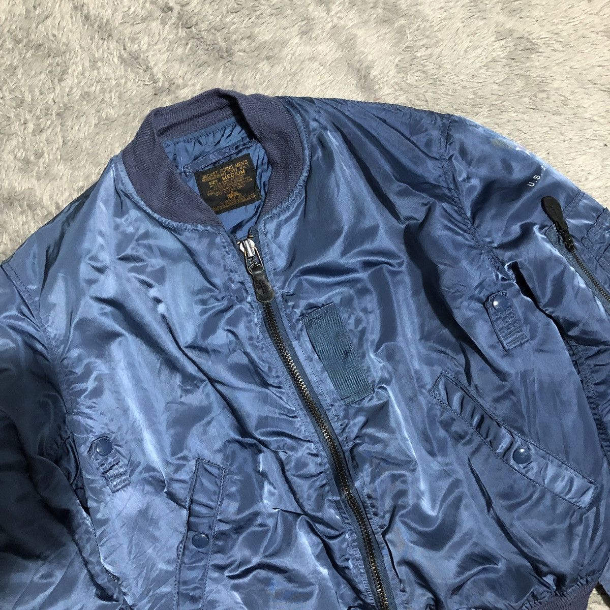 Alpha Industries Vtg Usaf ma1 flying jacket man alpha industries Size US M / EU 48-50 / 2 - 5 Thumbnail