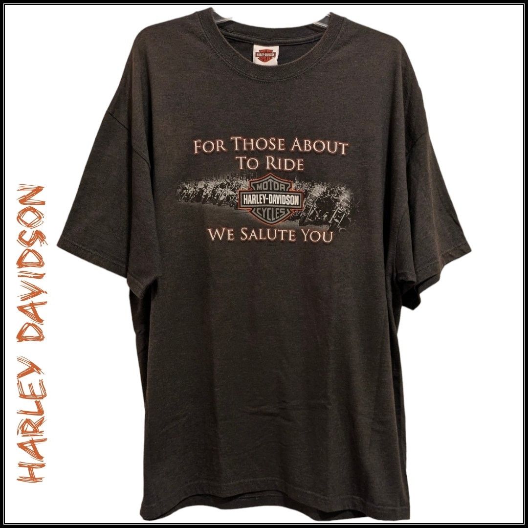 Harley Davidson HARLEY DAVIDSON Biker Hogs We Salute You T-Shirt WV Men's 2X Size US XL / EU 56 / 4 - 2 Thumbnail