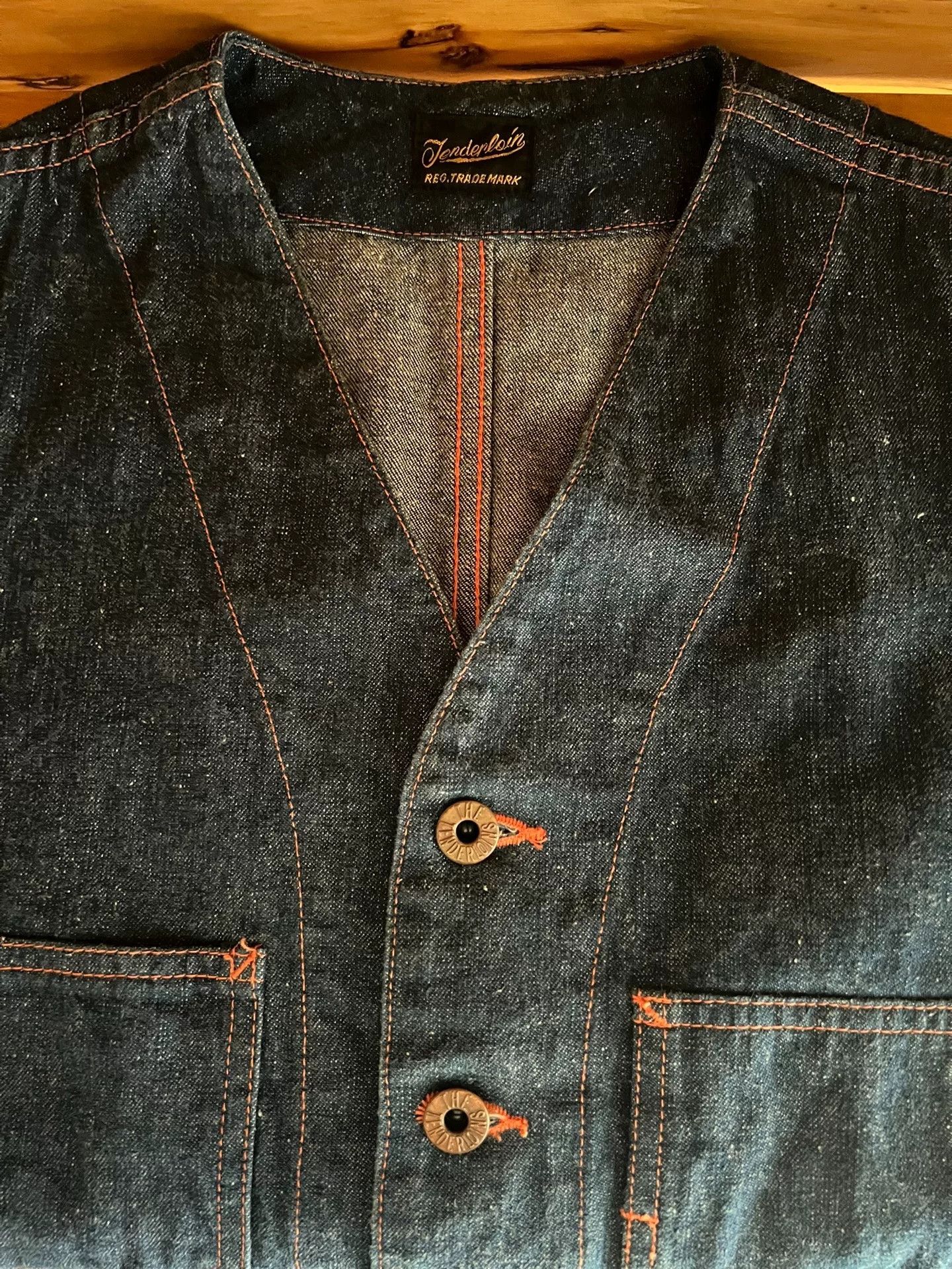 Tenderloin Vintage Denim Workwear Vest Size US S / EU 44-46 / 1 - 9 Thumbnail