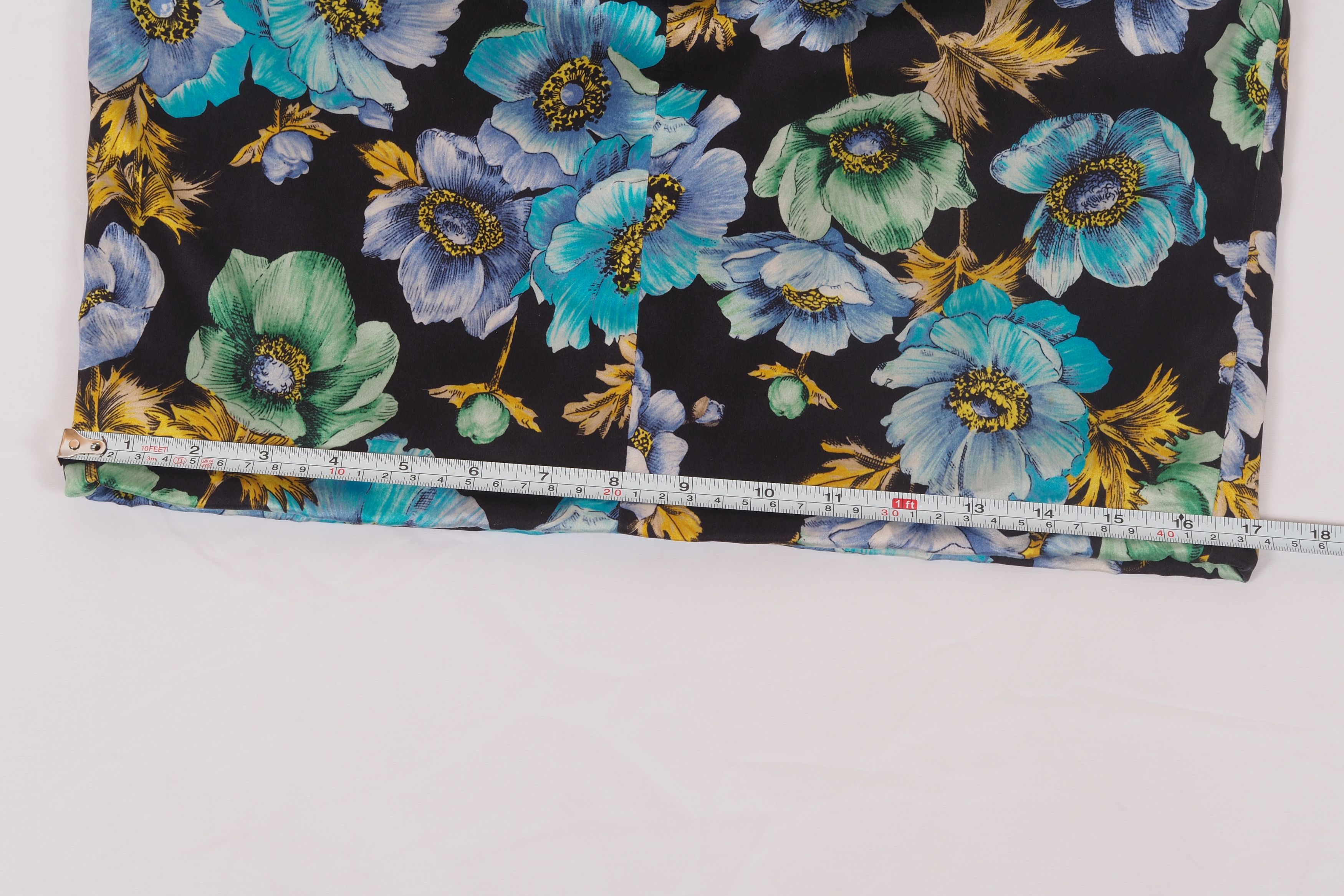 Dolce & Gabbana Dolce & Gabbana Vintage Silk Blue Floral Sheath Wiggle Dress Size M / US 6-8 / IT 42-44 - 17 Thumbnail