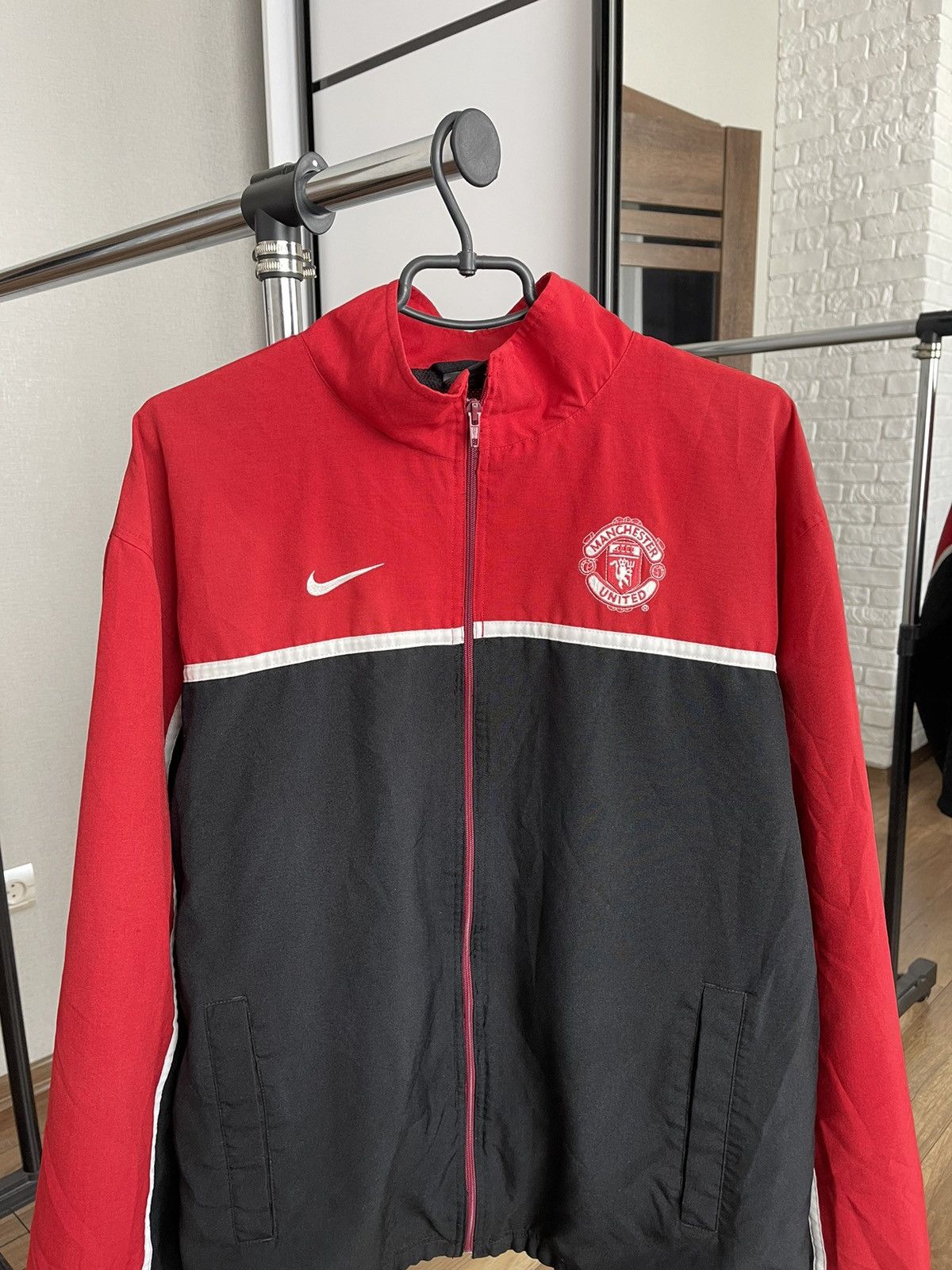 Vintage Nike Manchester United Vintage Track Soccer Jacket 90s Size US XL / EU 56 / 4 - 4 Thumbnail