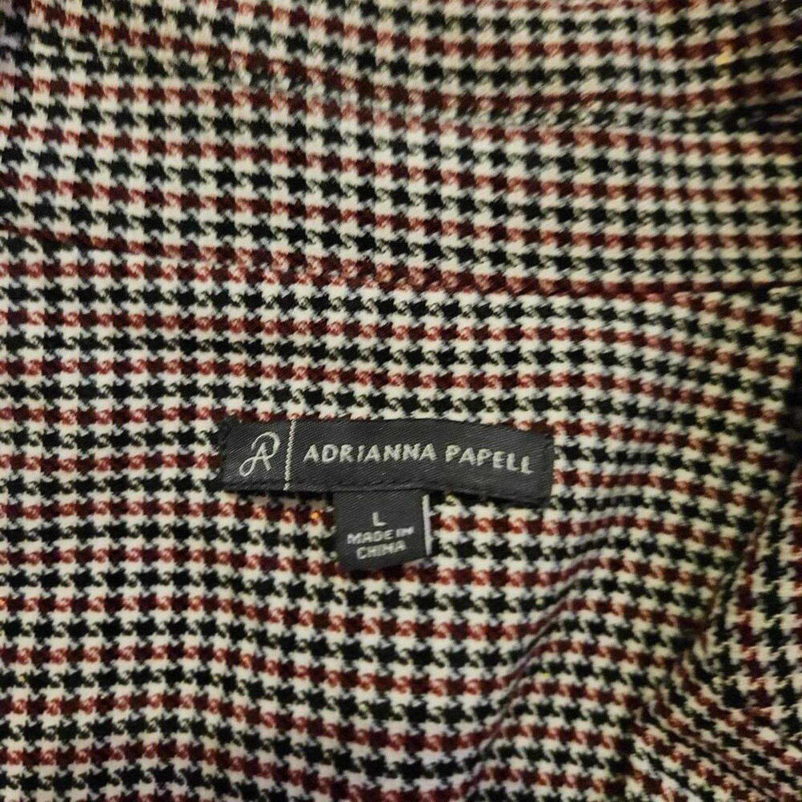 Adrianna Papell Vintage adrianna papell houndstooth blazer Size L / US 10 / IT 46 - 4 Thumbnail