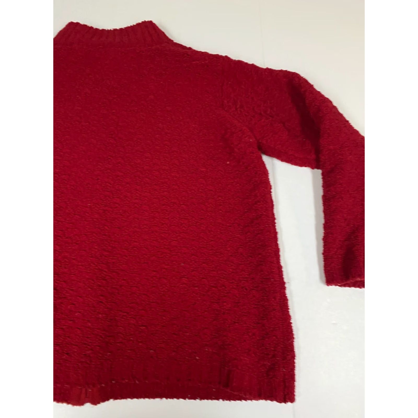 Vintage Dressbarn Jacket Womens 14 Full Zip Red Fleece Casual Fall Spring Long Sleeve Mens? Girls? Wait. Size XL / US 12-14 / IT 48-50 - 7 Thumbnail