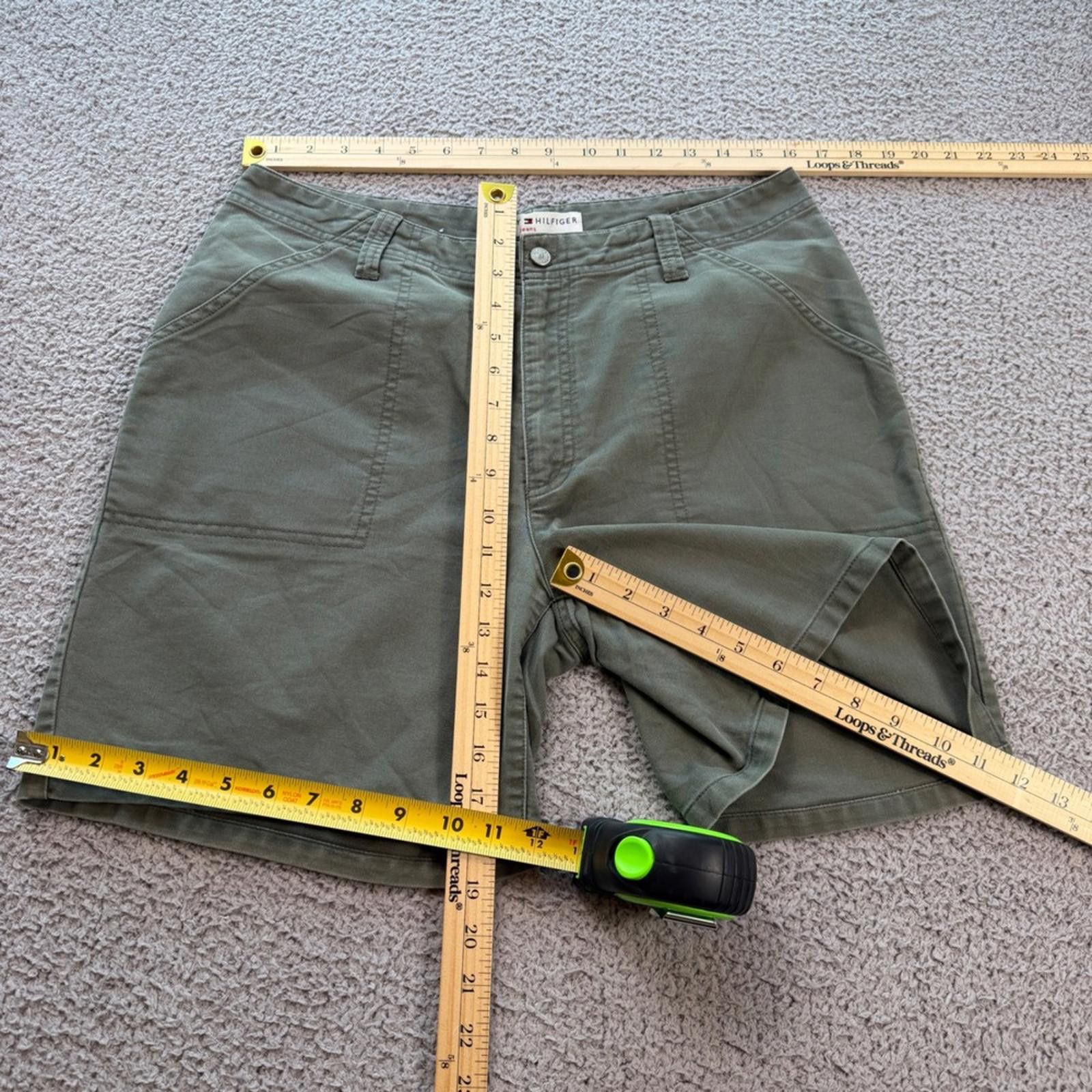 Tommy Hilfiger Tommy Hilfiger Jeans Womens Olive Green Utility Shorts 12 Size 34" / US 12 / IT 48 - 3 Thumbnail