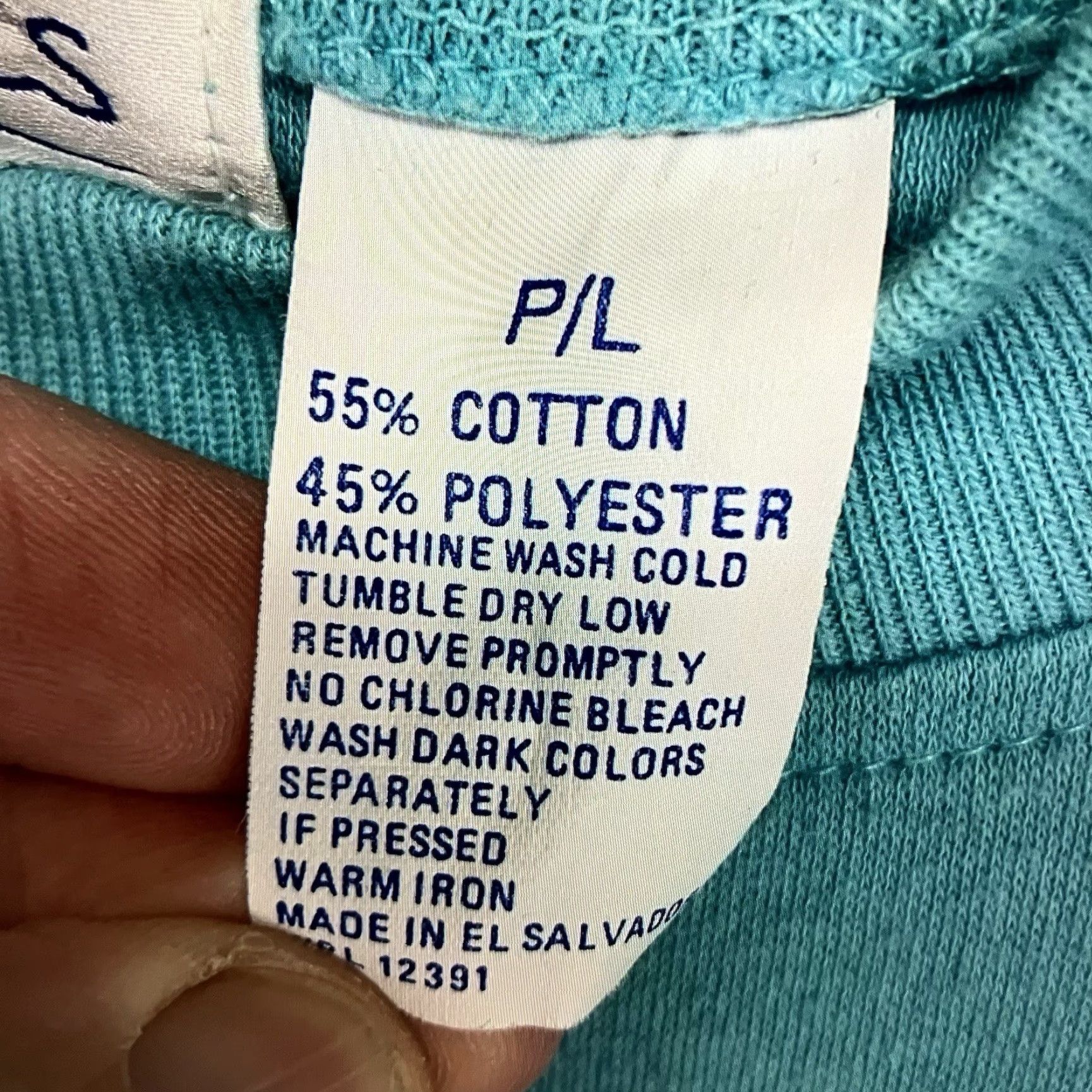 Vintage VINTAGE 90s Northern Isles Women’s T-Shirt Dressy Casual Short Sleeve Crew Neck Knit Icy Blue XL Girls Size L / US 10 / IT 46 - 3 Thumbnail