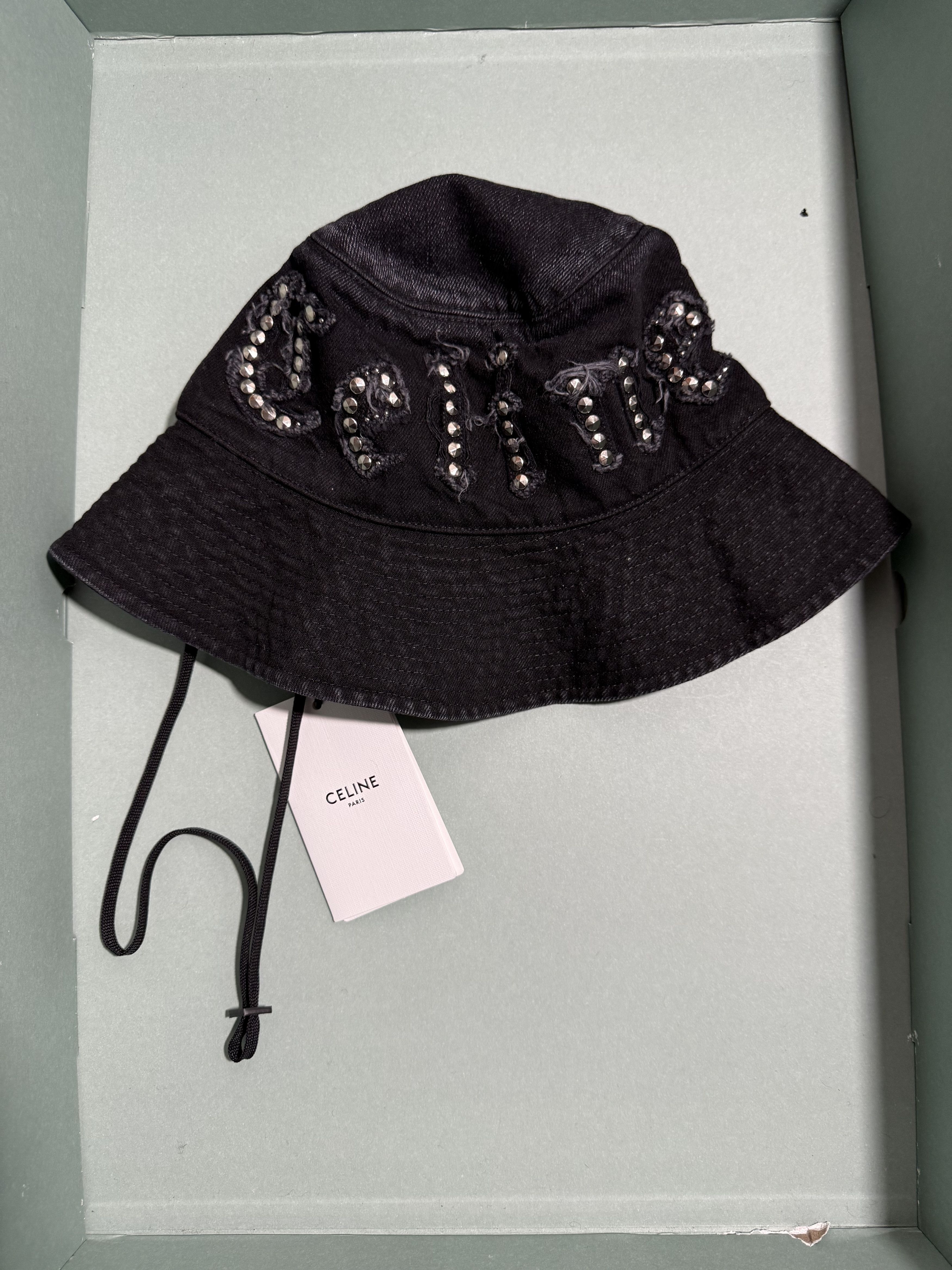 CELINE | ZEBRA-PRINT BUCKET HAT ハット Celine Celine zebra-print bucket hat in cotton gabardine