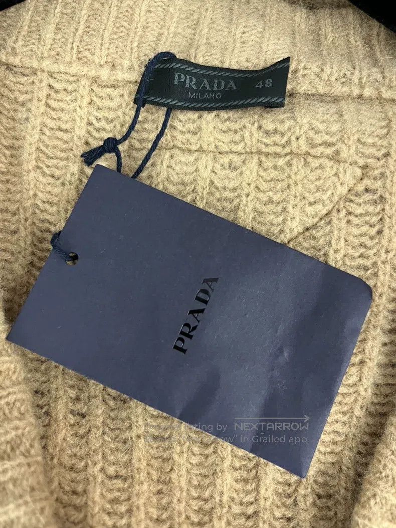 Prada Prada Khaki wool knitted cardigan coat Size US M / EU 48-50 / 2 - 4 Thumbnail