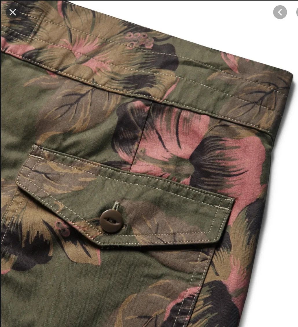 RRL Ralph Lauren Long floral Printed Cotton-blend Swim Shorts In Green Size US 30 / EU 46 - 3 Thumbnail