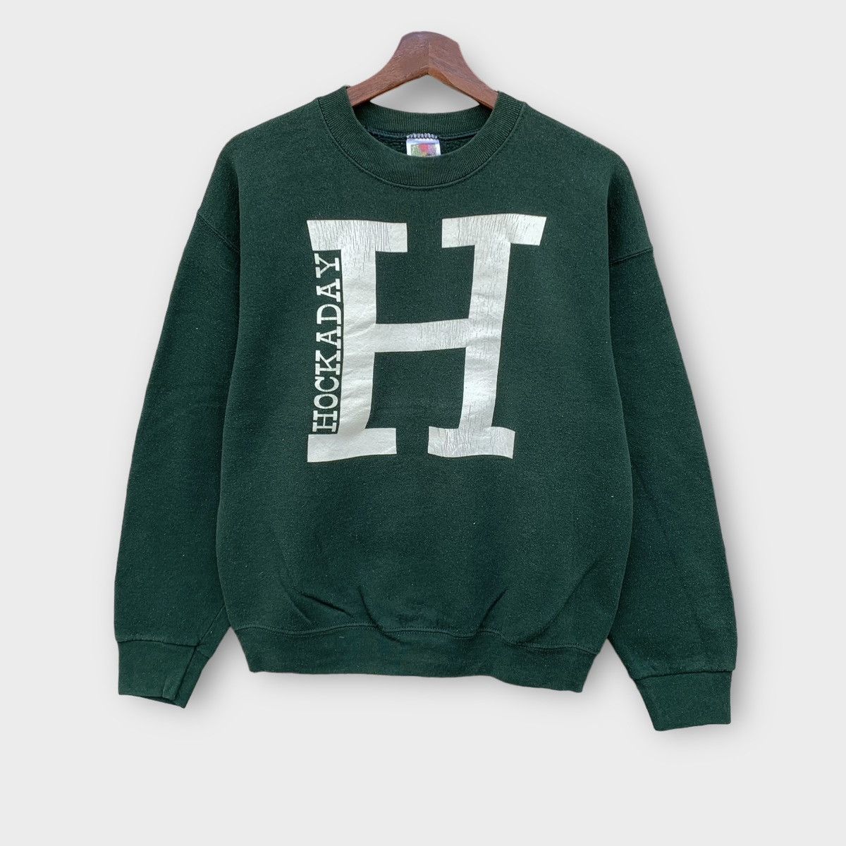 Fruit Of The Loom × Vintage Vintage 90s Fruit Of The Loom Hockaday School Sweatshirt Size M / US 6-8 / IT 42-44 - 2 Thumbnail