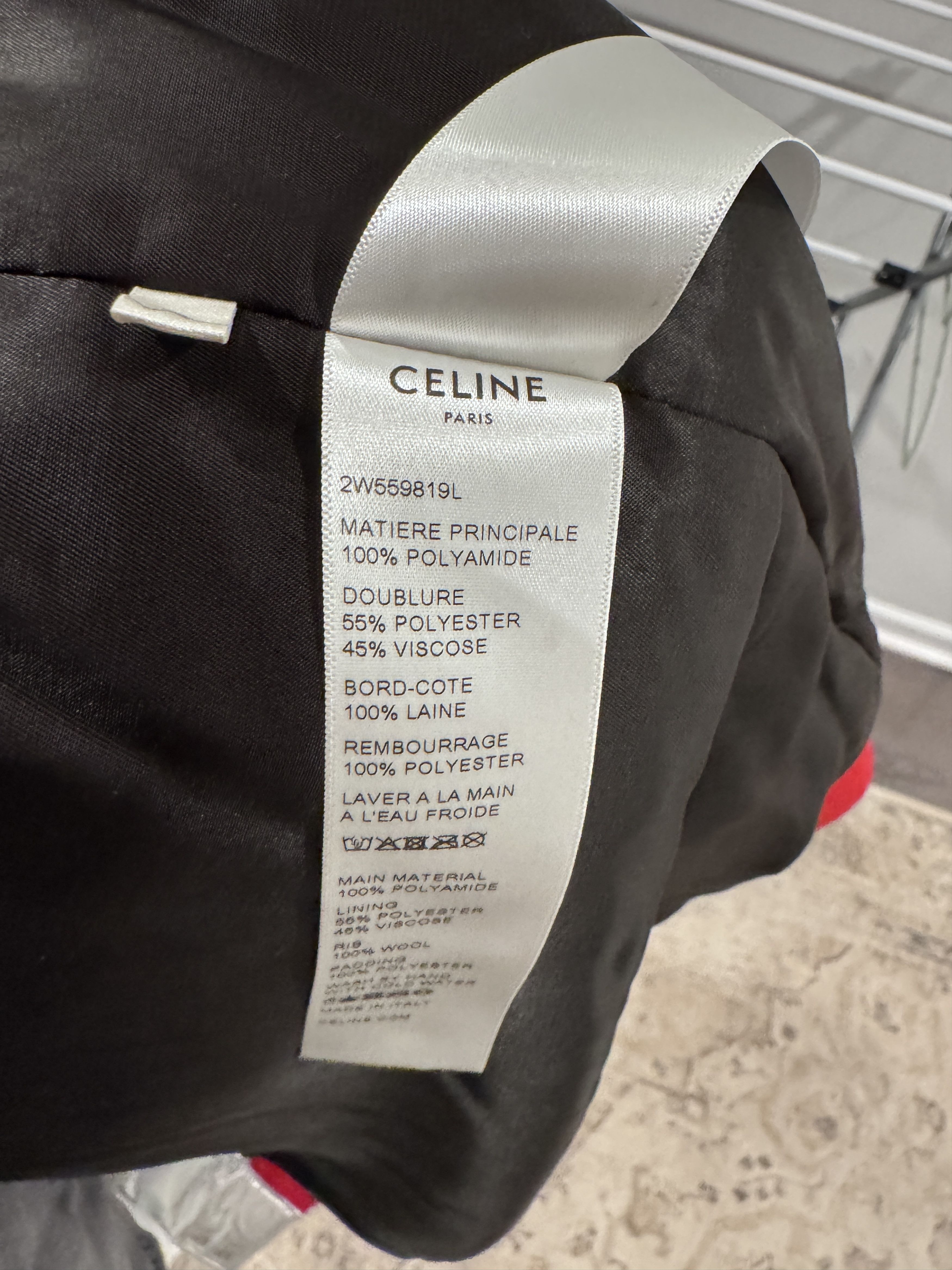 Celine CELINE Metallic Silver Varsity Bomber - Size 54 Size US L / EU 52-54 / 3 - 8 Thumbnail
