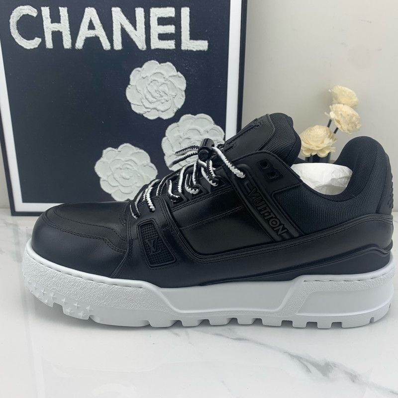 Louis Vuitton Louis Vuitton Trainer Maxi Black Casual Sneakers -2508 Size US 9.5 / EU 42-43 - 9 Thumbnail