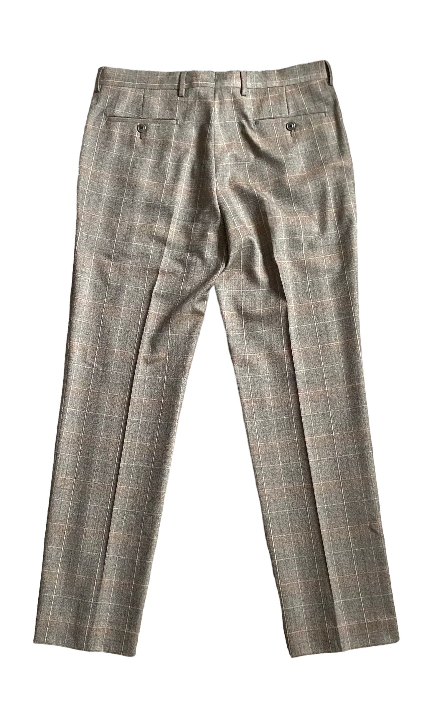 Salvatore Ferragamo × Vintage Ferragamo checkered wool trousers Size 52S - 4 Thumbnail