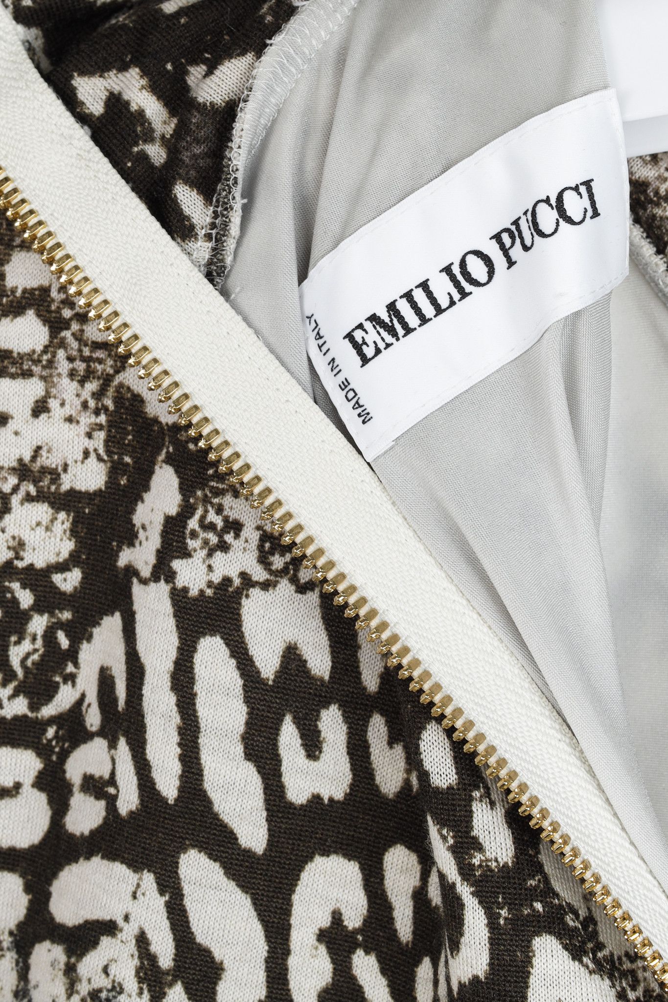 Emilio Pucci Emilio Pucci Brown Wool Leopard Print Fitted Dress Size M / US 6-8 / IT 42-44 - 4 Thumbnail