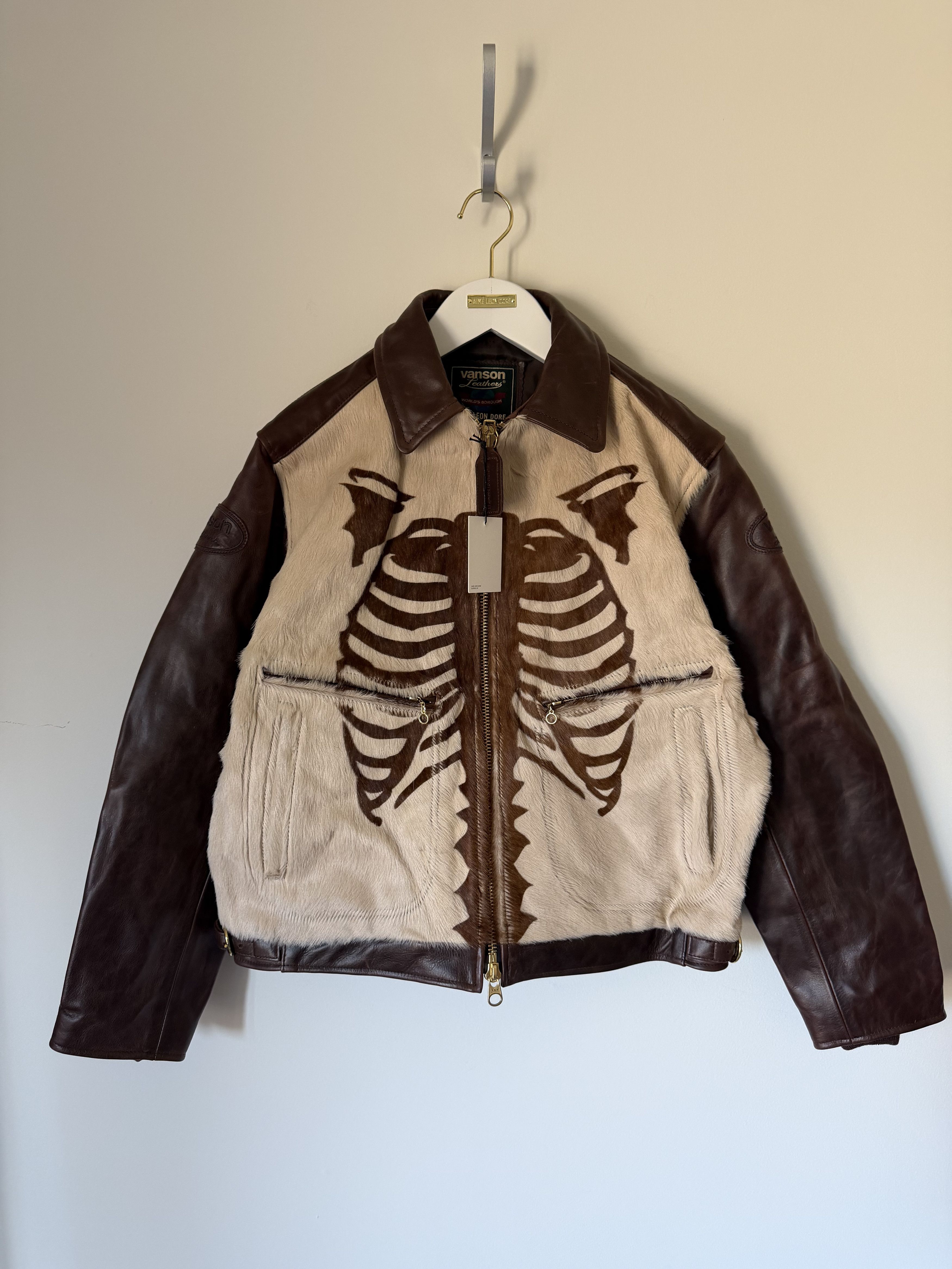 Aime Leon Dore Leather Café Racer Jacket | Grailed