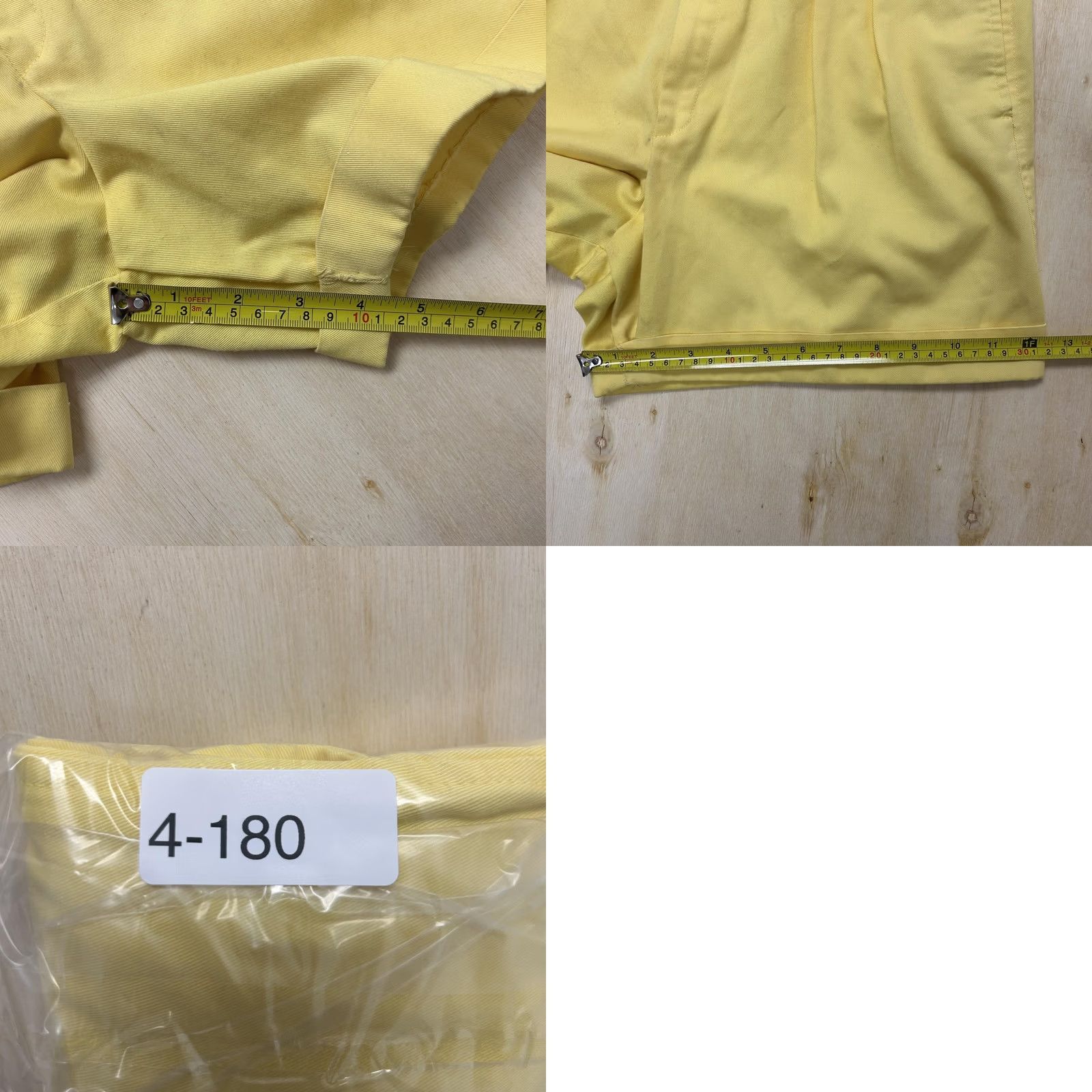 Vintage VINTAGE Tamara Shorts Womens 10 Yellow Pleated Twill Chino High Waist Casual Size 32" / US 10 / IT 46 - 8 Thumbnail