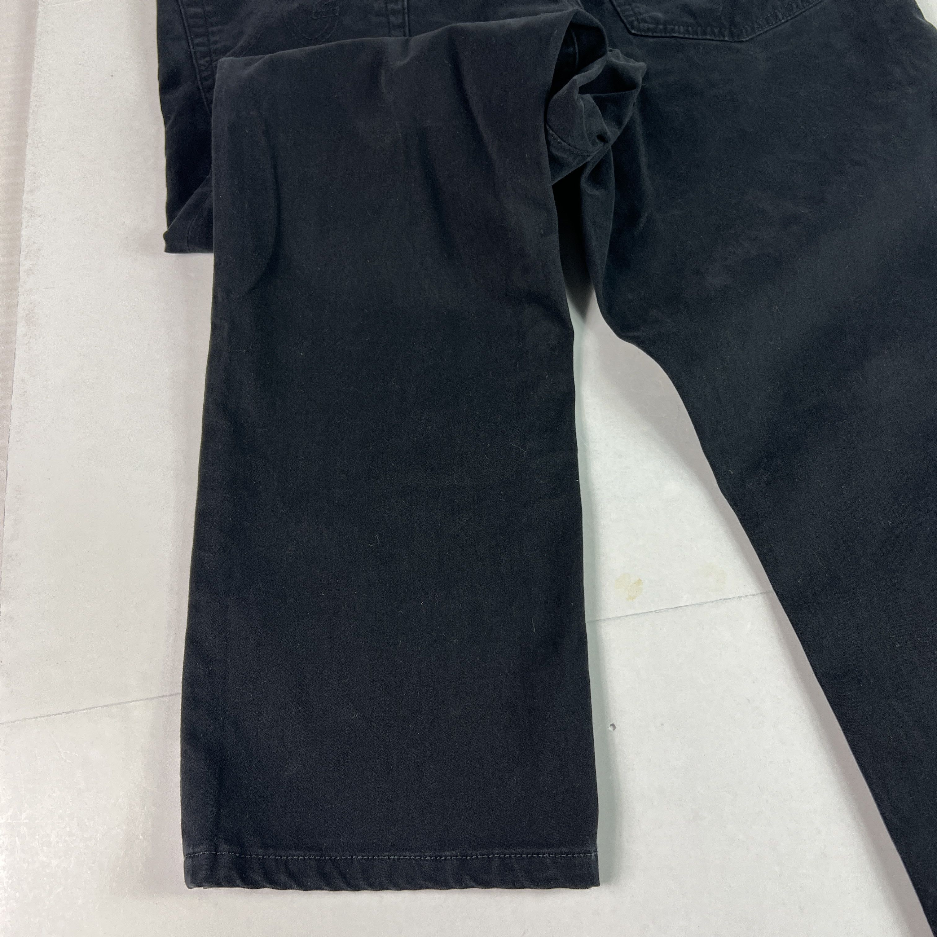 AG Adriano Goldschmied Adriano Goldschmied Everett Slim Straight Black Chinos Size US 35 - 16 Thumbnail