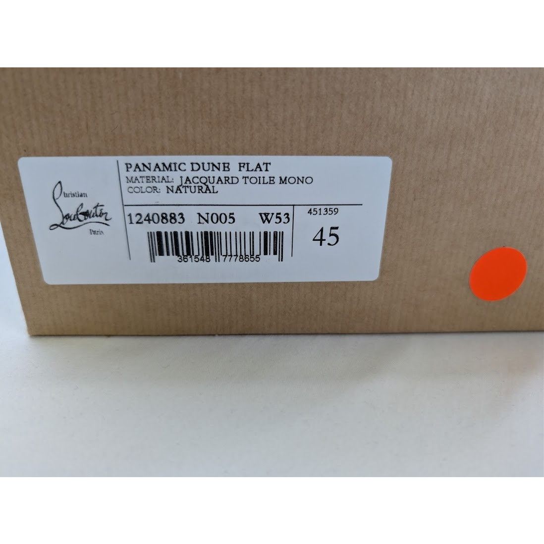 Christian Louboutin o1rshd1 Panamic Dune jacquard-logo Derby shoe Boots natural Size US 12 / EU 45 - 22 Thumbnail