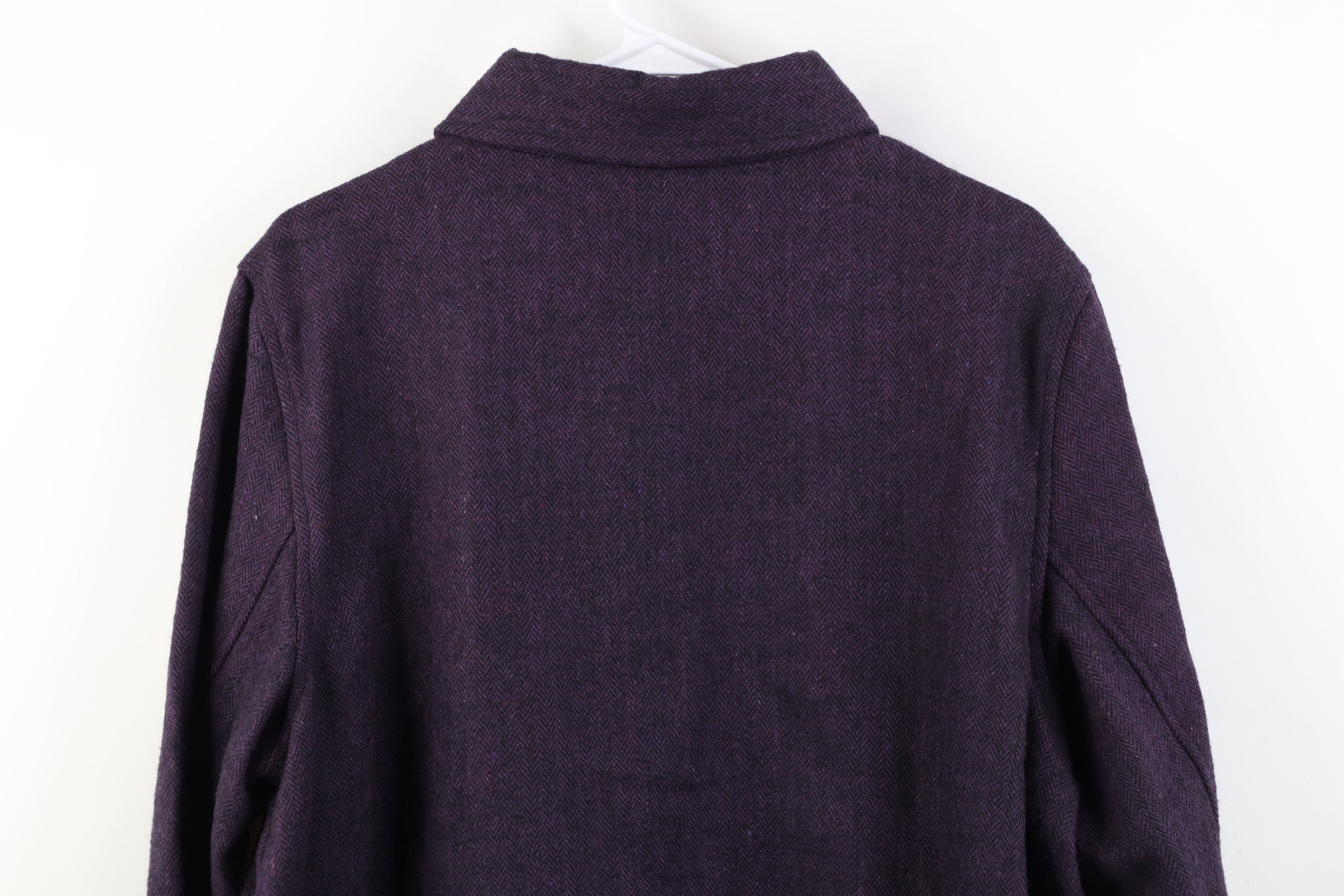 Vintage Vintage 90s Streetwear Buckle Back Bomber Jacket Purple Size XL / US 12-14 / IT 48-50 - 12 Thumbnail