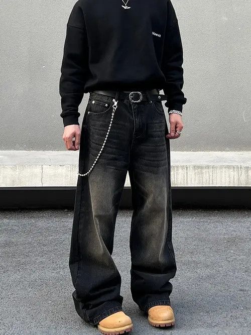 Jean Baggy Wide Leg Jeans Size US 32 / EU 48 - 2 Thumbnail