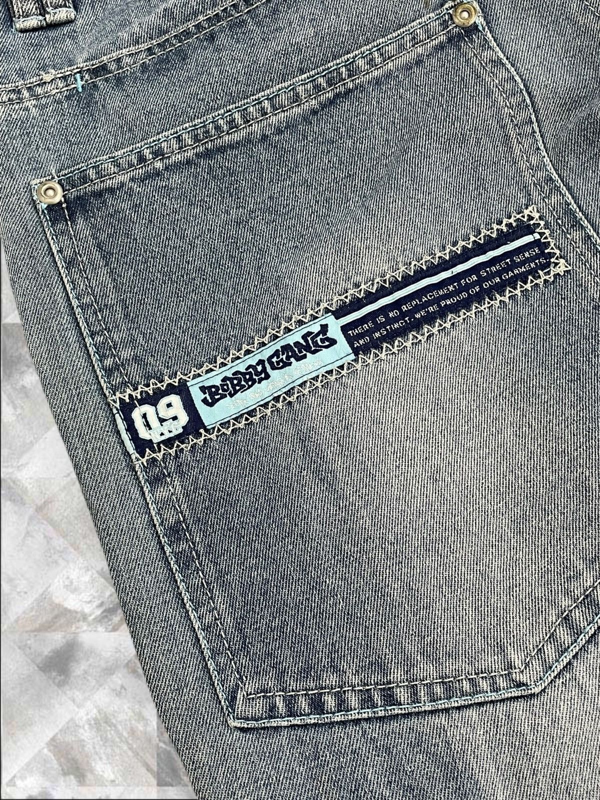JNCO Vintage Rare 1990s Designer Bobby Gang Baggy Cargo Denim Size US 30 / EU 46 - 16 Thumbnail