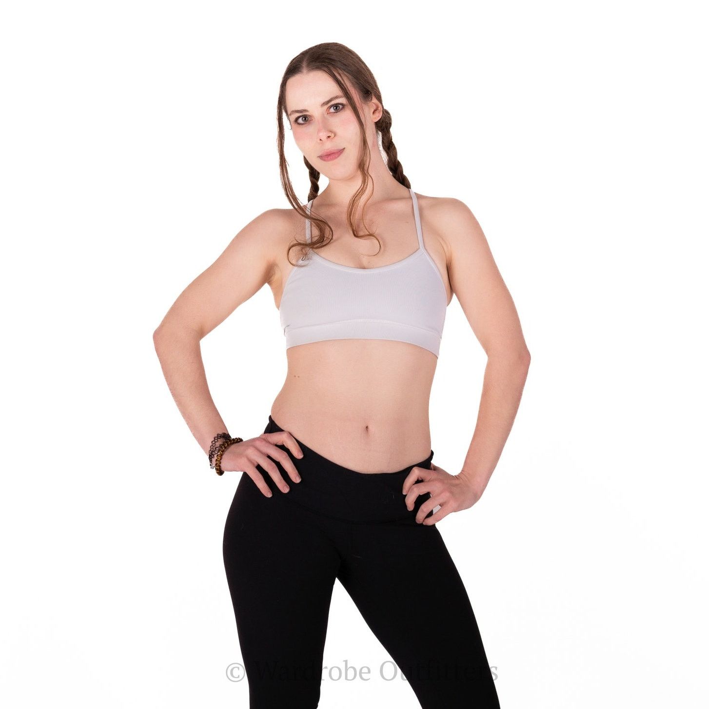 Lululemon Lululemon Flow Y White Sports Bra Light With Mesh Insert Size ONE SIZE - 3 Thumbnail