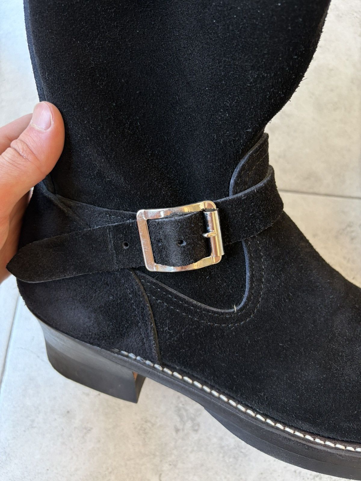ATTRACTIONS Attractions Biltbuck Lot 329 Suede Black Engineer Boots Size US 8 / EU 41 - 7 Thumbnail