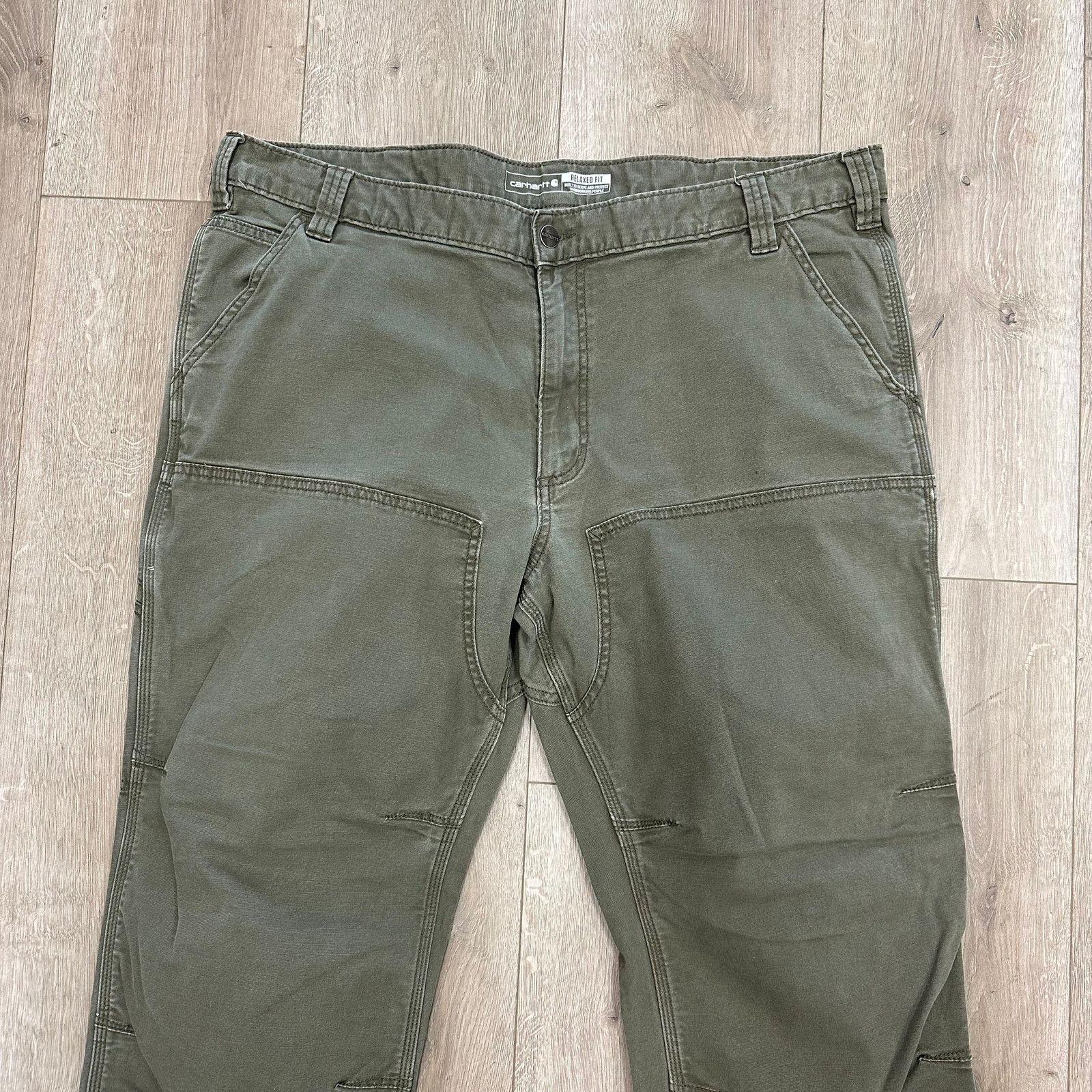 Carhartt Carhartt Relaxed Fit Olive Green Carpenter Pants 42x30 Size US 42 / EU 58 - 8 Thumbnail