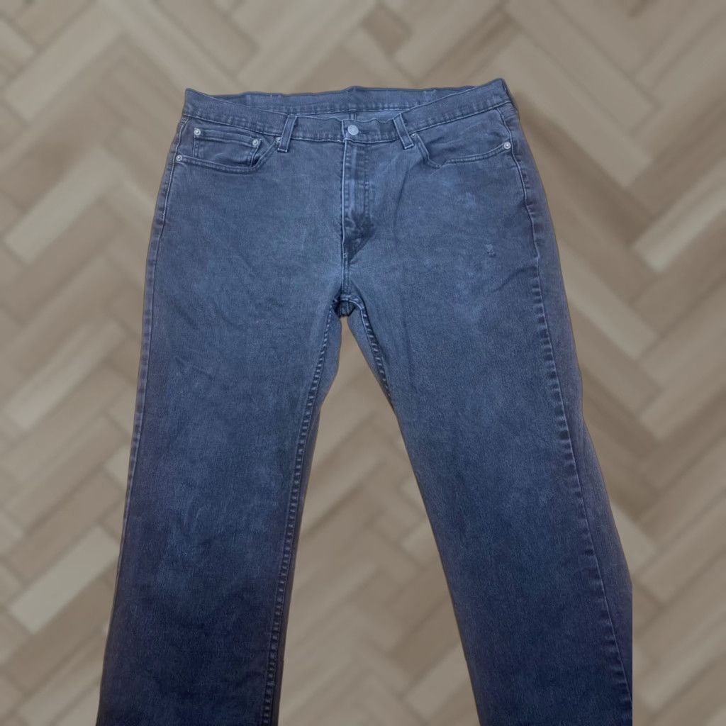 Levi's Levis 514 Jeans Mens 38x30 Black Denim Slim Straight Regular 30 Inseam Size US 38 / EU 54 - 1 Thumbnail