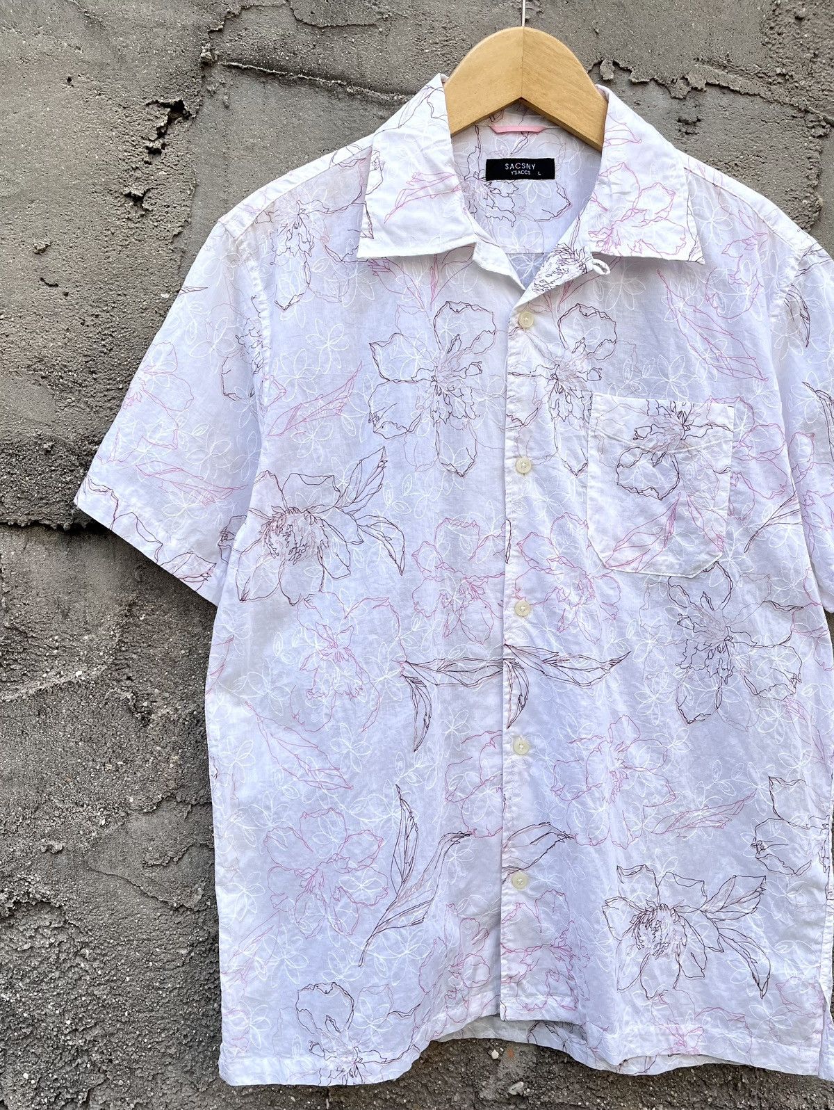 Y's Sacsny Y’saccs by Yohji yamamoto Flower Shirt Size US L / EU 52-54 / 3 - 1 Thumbnail